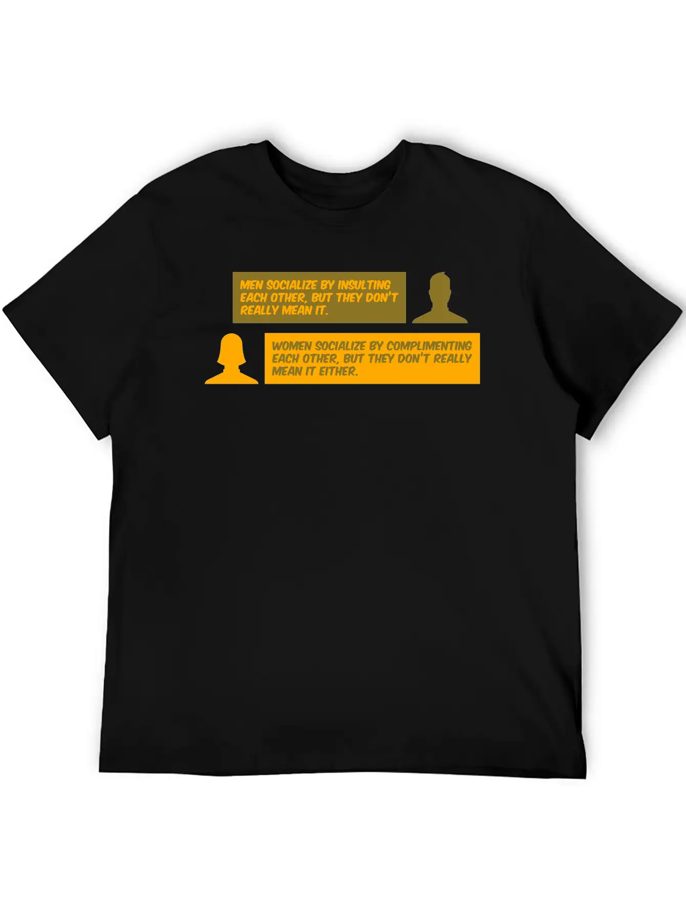Men Vs. Women Insulting & Complimenting Each Other Basic Graphic T-Shirt – Daily Comfort In Soft Cotton