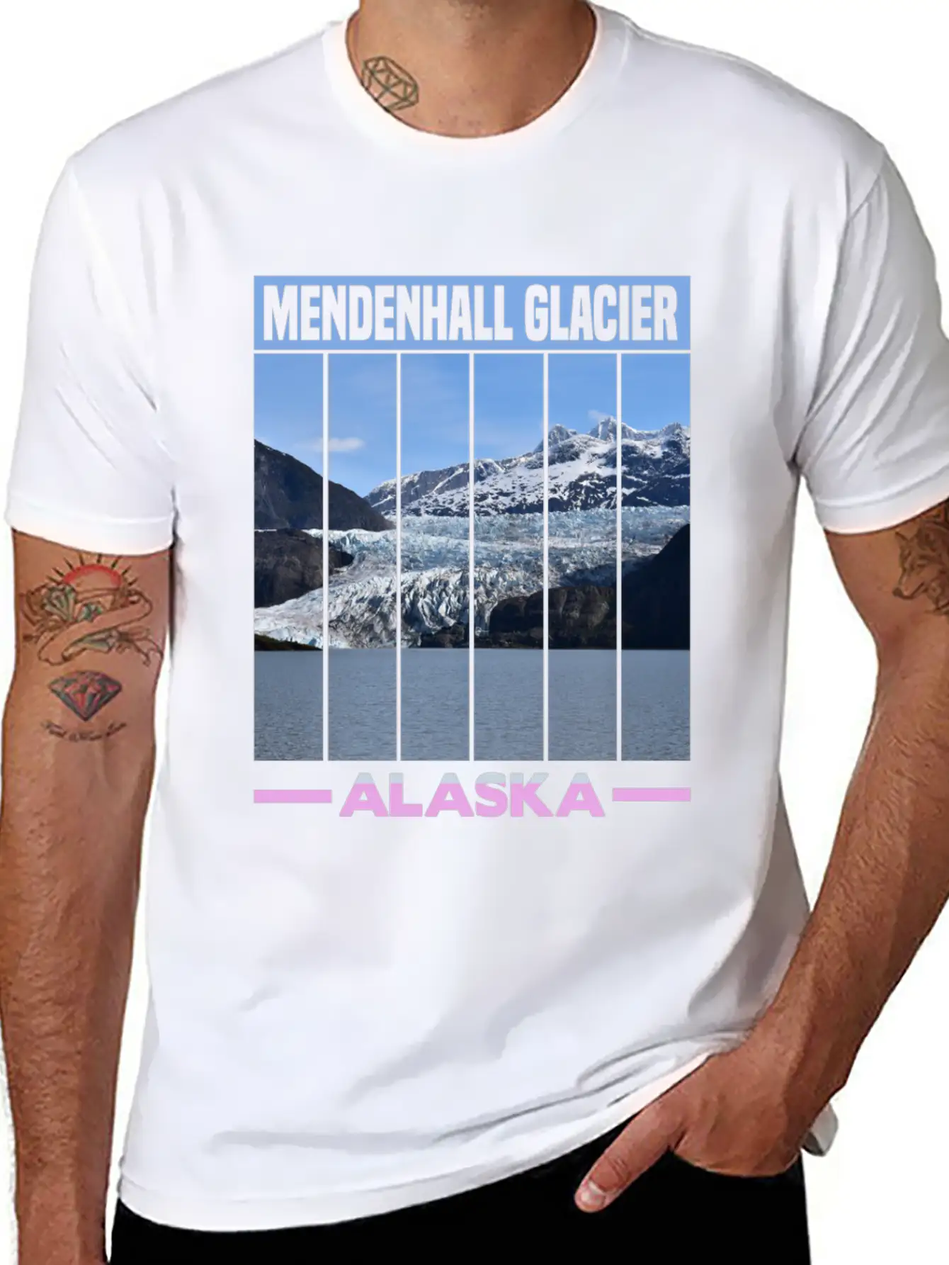 Mendenhall Glacier Alaska Unisex Casual T-Shirt – Clean Design For Daily Comfort