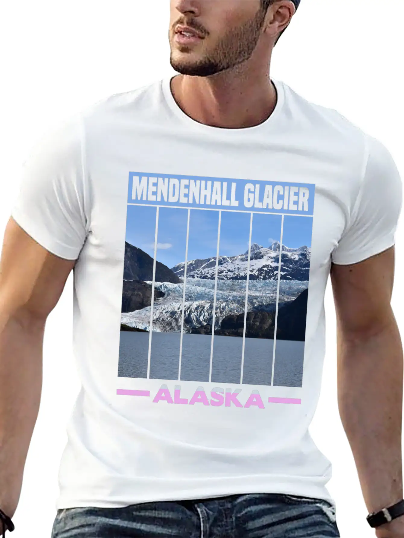 Mendenhall Glacier Alaska Unisex Casual T-Shirt – Clean Design For Daily Comfort
