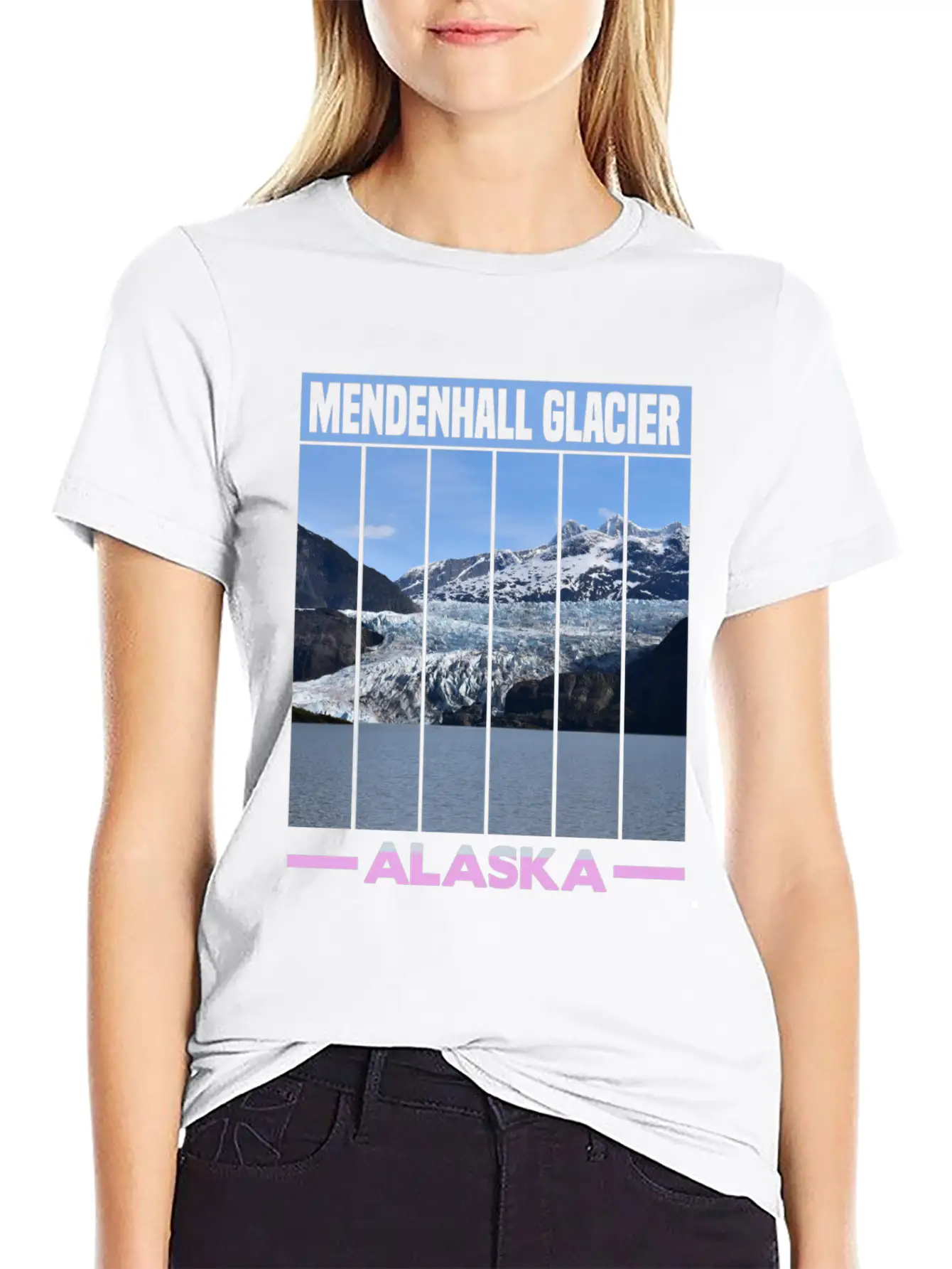 Mendenhall Glacier Alaska Unisex Casual T-Shirt – Clean Design For Daily Comfort