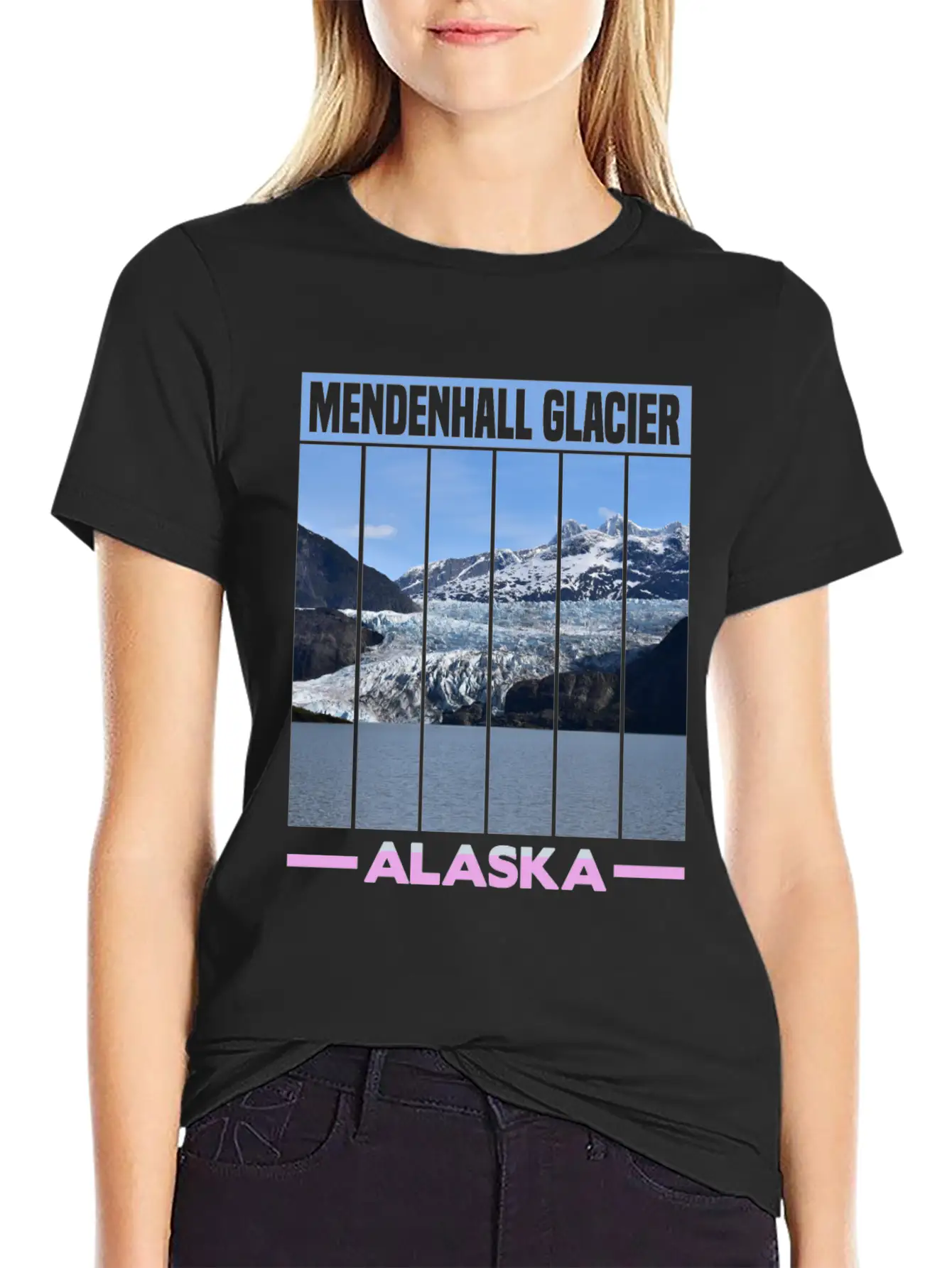 Mendenhall Glacier Alaska Unisex Casual T-Shirt – Clean Design For Daily Comfort