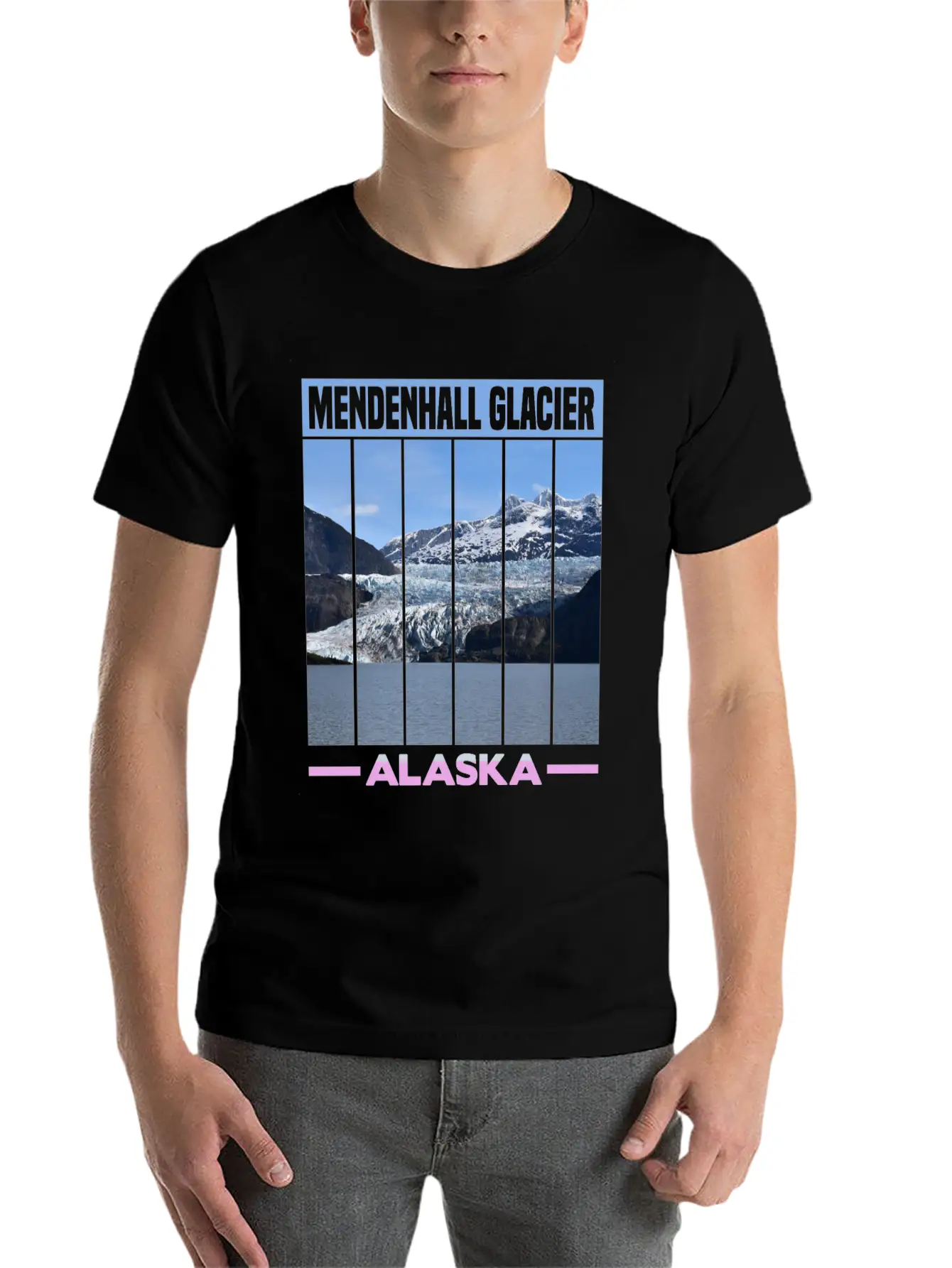 Mendenhall Glacier Alaska Unisex Casual T-Shirt – Clean Design For Daily Comfort