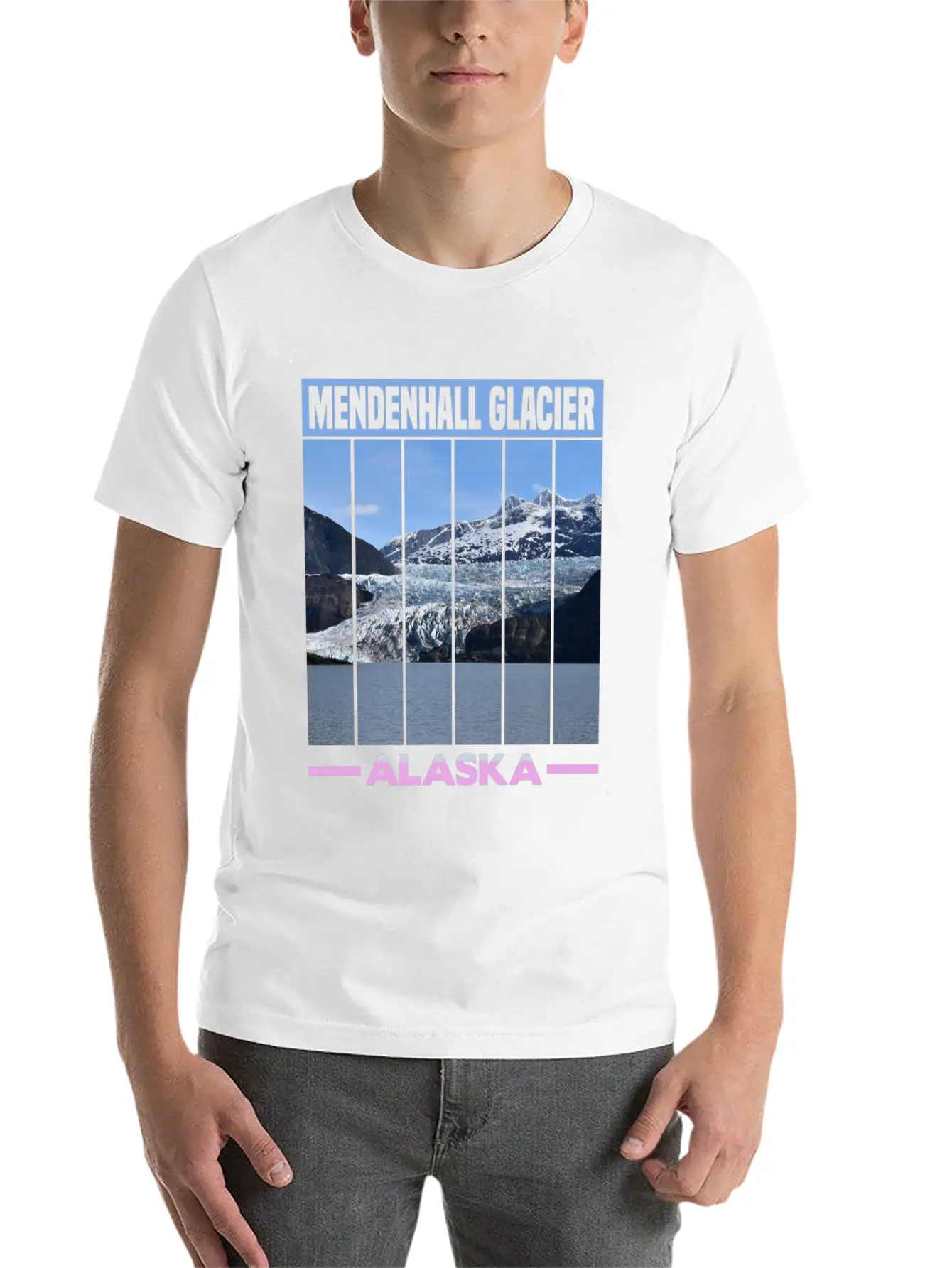 Mendenhall Glacier Alaska Unisex Casual T-Shirt – Clean Design For Daily Comfort