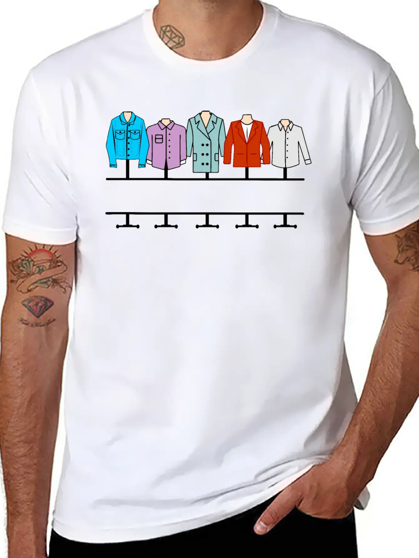 Men's Clothing Store Logo Unisex Short Sleeve Soft Cotton T-Shirt – Casual Everyday Wear