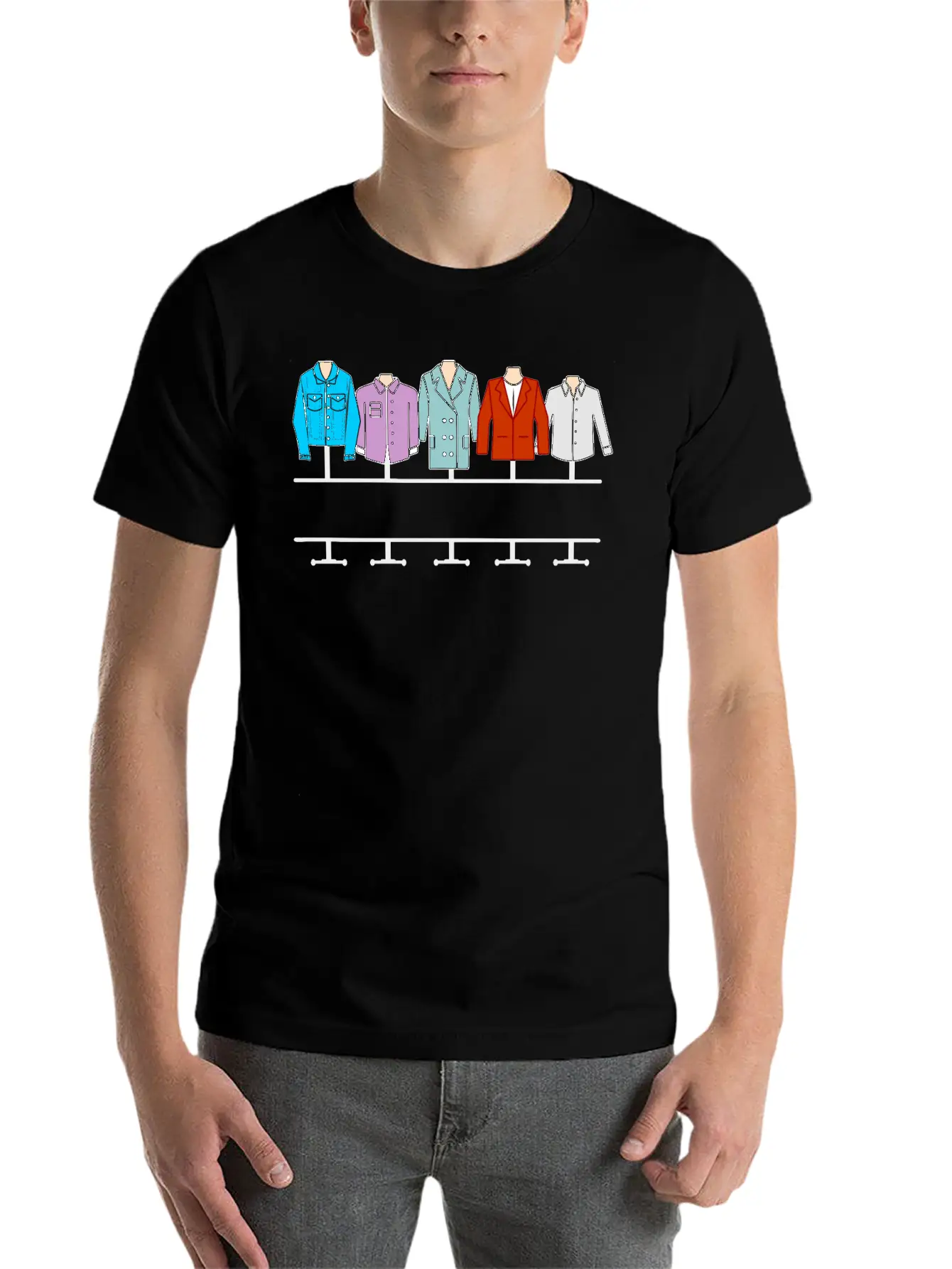 Men's Clothing Store Logo Unisex Short Sleeve Soft Cotton T-Shirt – Casual Everyday Wear