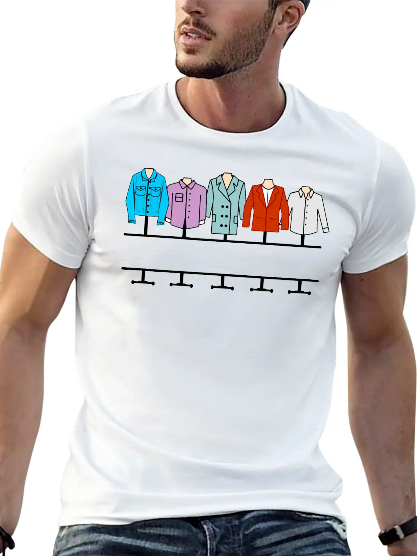 Men's Clothing Store Logo Unisex Short Sleeve Soft Cotton T-Shirt – Casual Everyday Wear