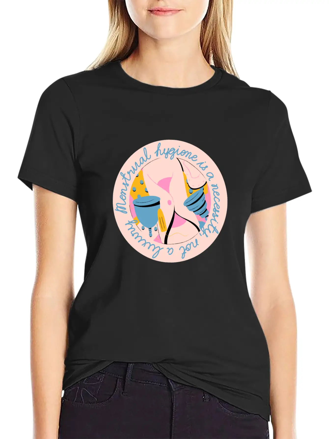 Menstrual Hygiene Timeless Short Sleeve Tee – Comfy And Minimalist Design