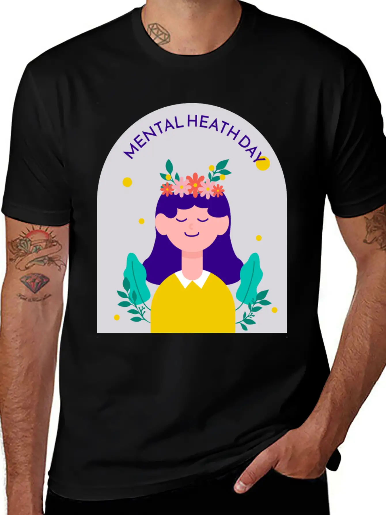 MENTAL HEALTH Basic Graphic T-Shirt – Daily Comfort In Soft Cotton