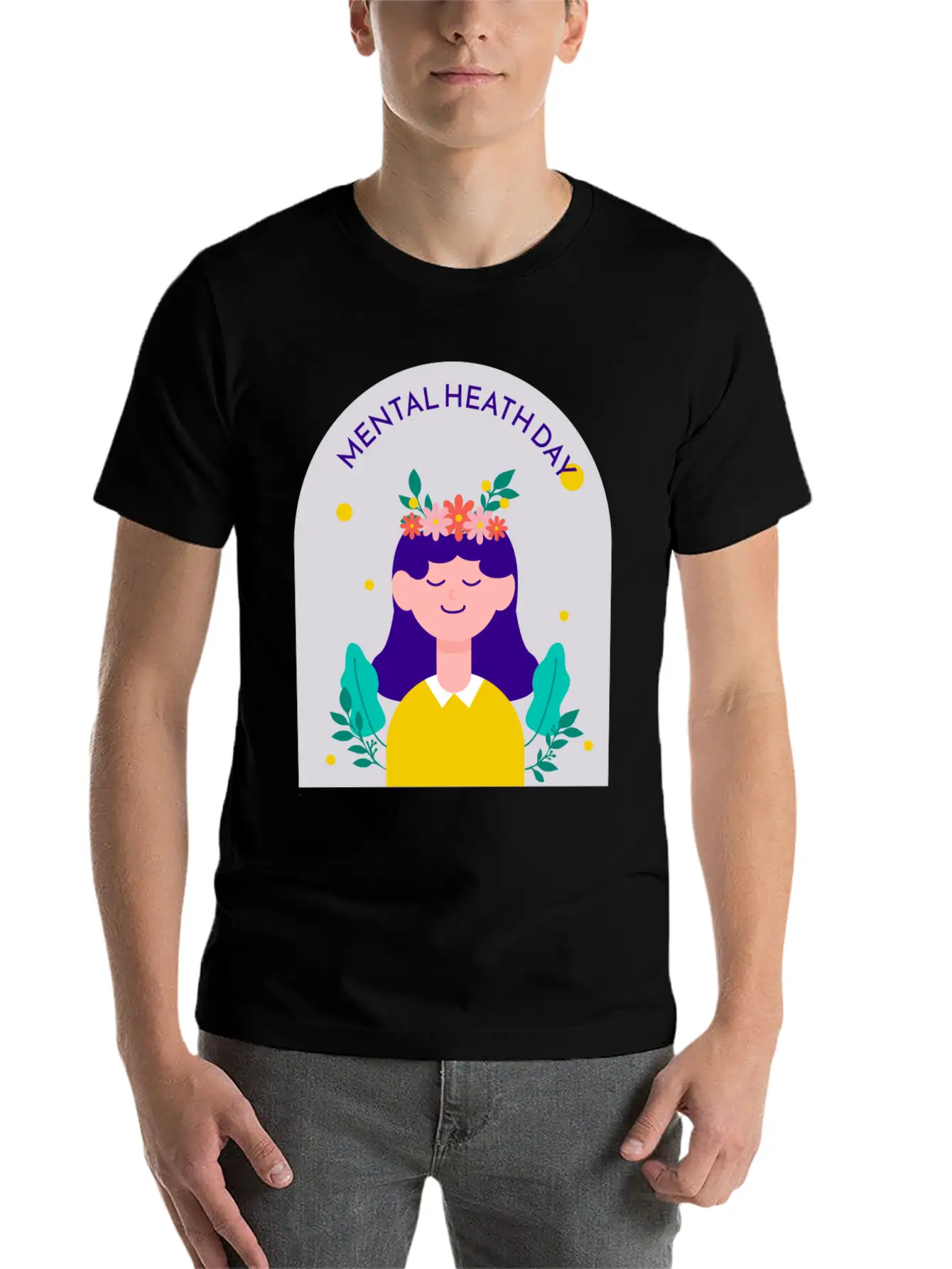 MENTAL HEALTH Basic Graphic T-Shirt – Daily Comfort In Soft Cotton