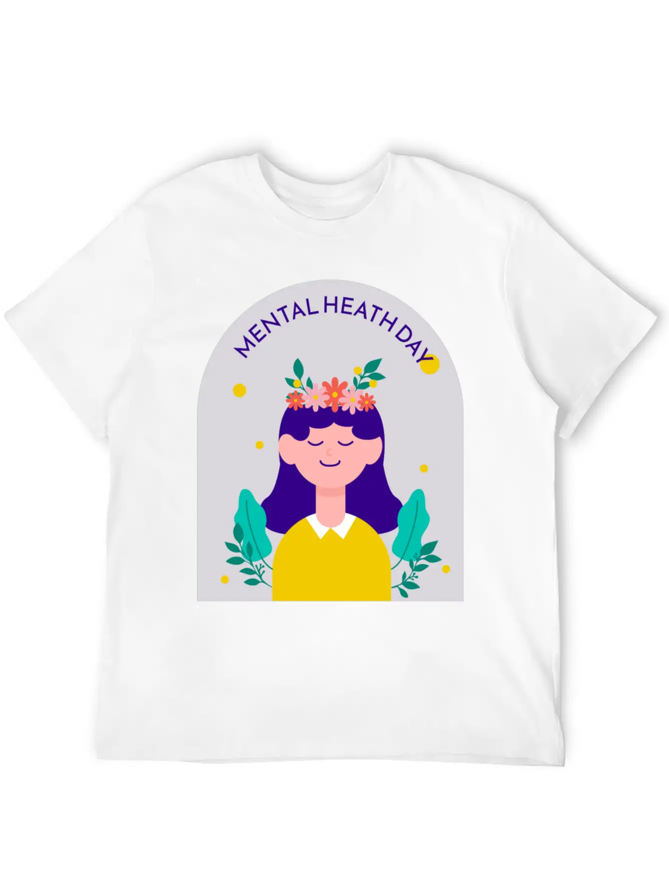 MENTAL HEALTH Basic Graphic T-Shirt – Daily Comfort In Soft Cotton