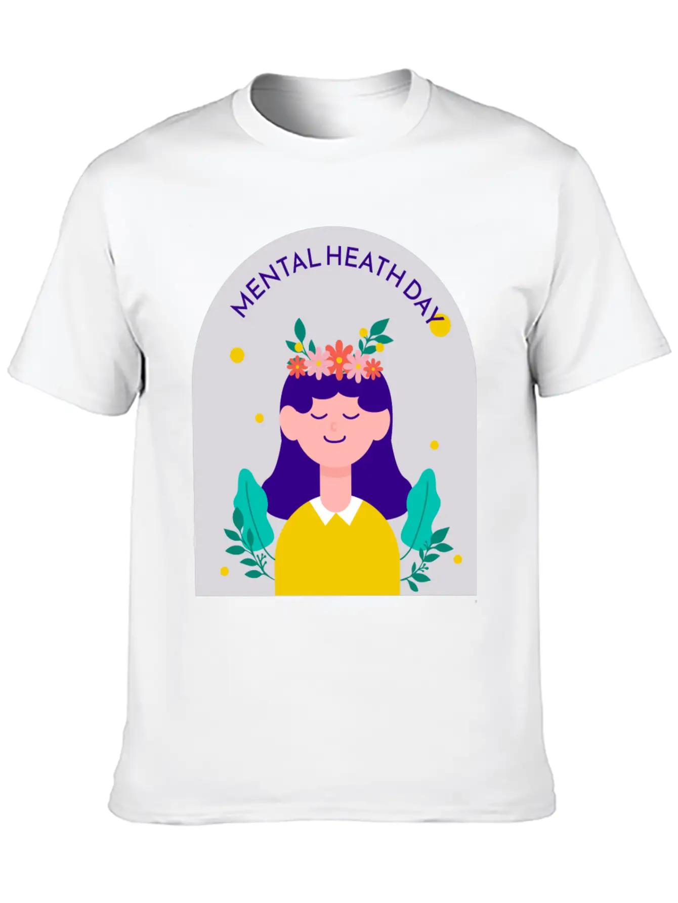 MENTAL HEALTH Basic Graphic T-Shirt – Daily Comfort In Soft Cotton