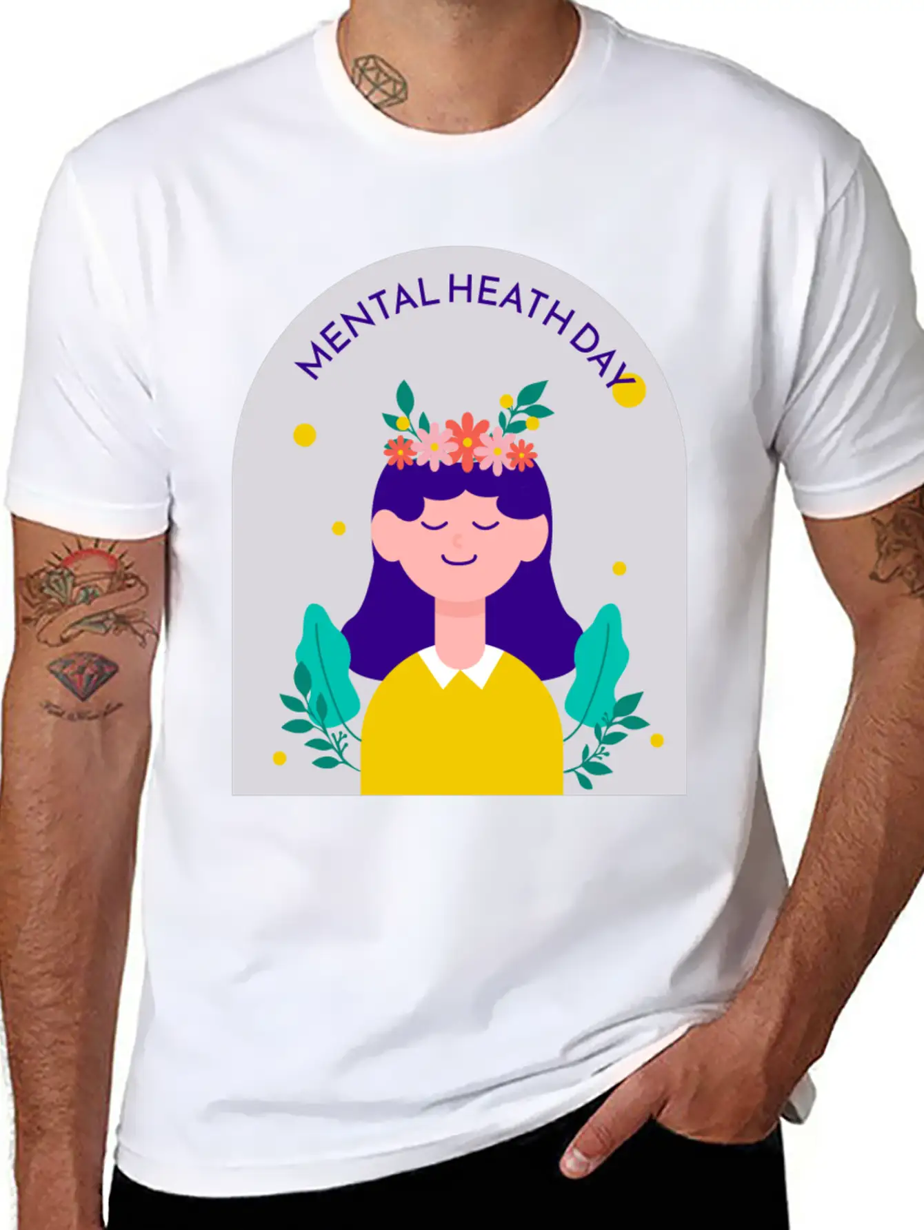 MENTAL HEALTH Basic Graphic T-Shirt – Daily Comfort In Soft Cotton