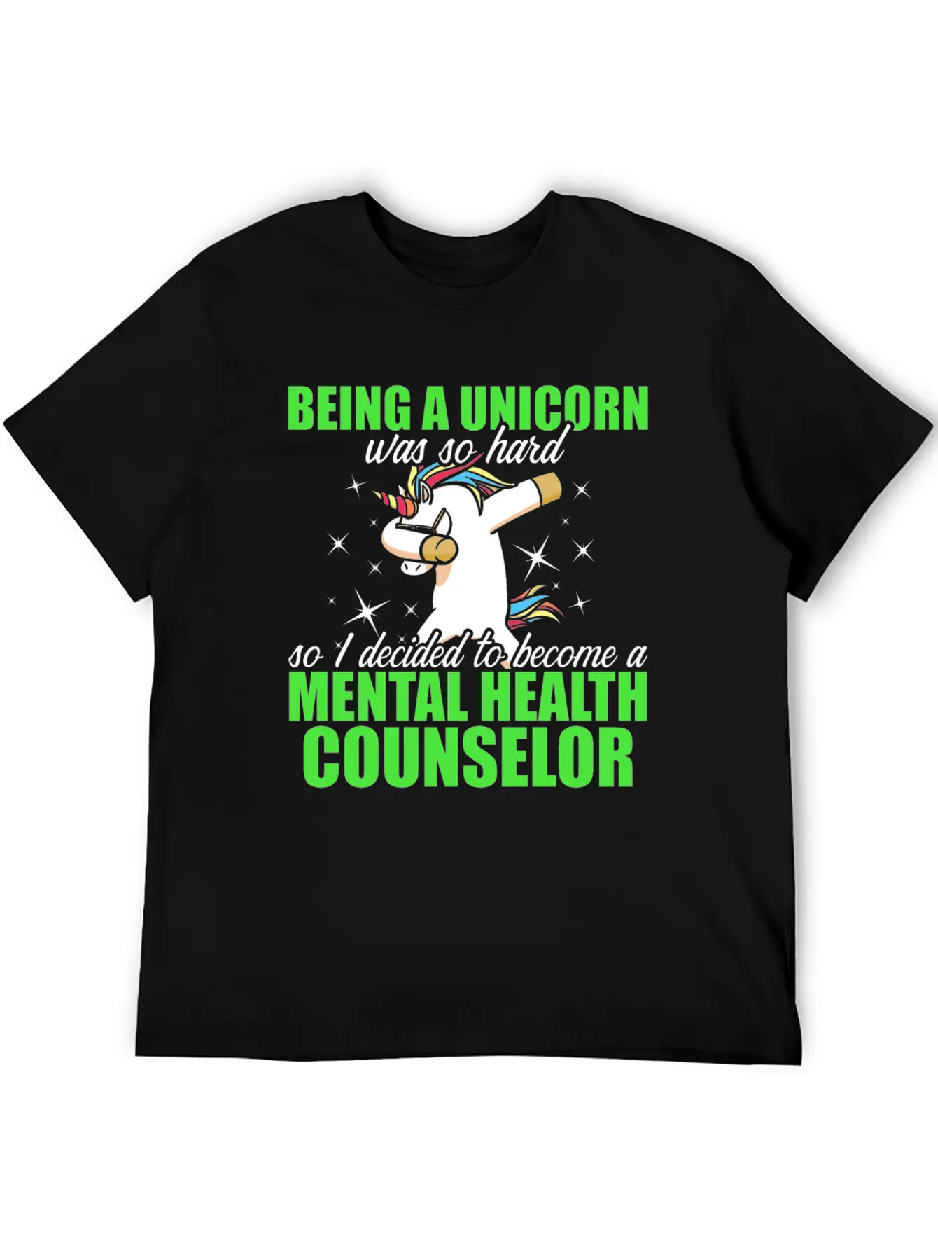 Mental Health Counselor Unicorn Licensed Stylish Everyday T-Shirt – Unisex Basic Cotton Tee