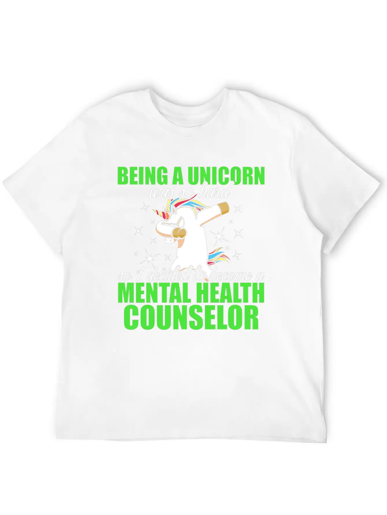 Mental Health Counselor Unicorn Licensed Stylish Everyday T-Shirt – Unisex Basic Cotton Tee