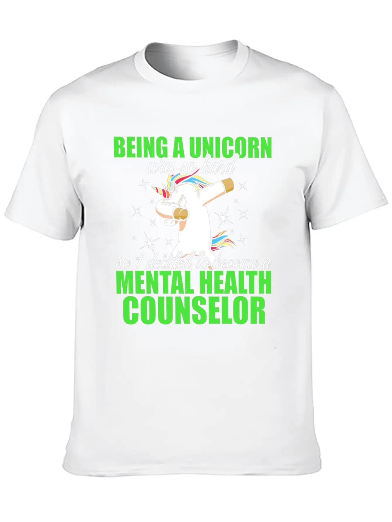Mental Health Counselor Unicorn Licensed Stylish Everyday T-Shirt – Unisex Basic Cotton Tee