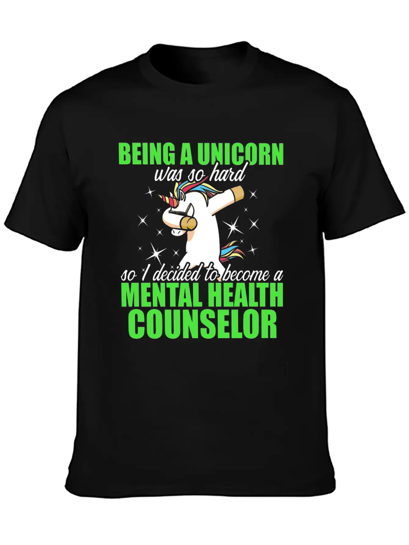 Mental Health Counselor Unicorn Licensed Stylish Everyday T-Shirt – Unisex Basic Cotton Tee