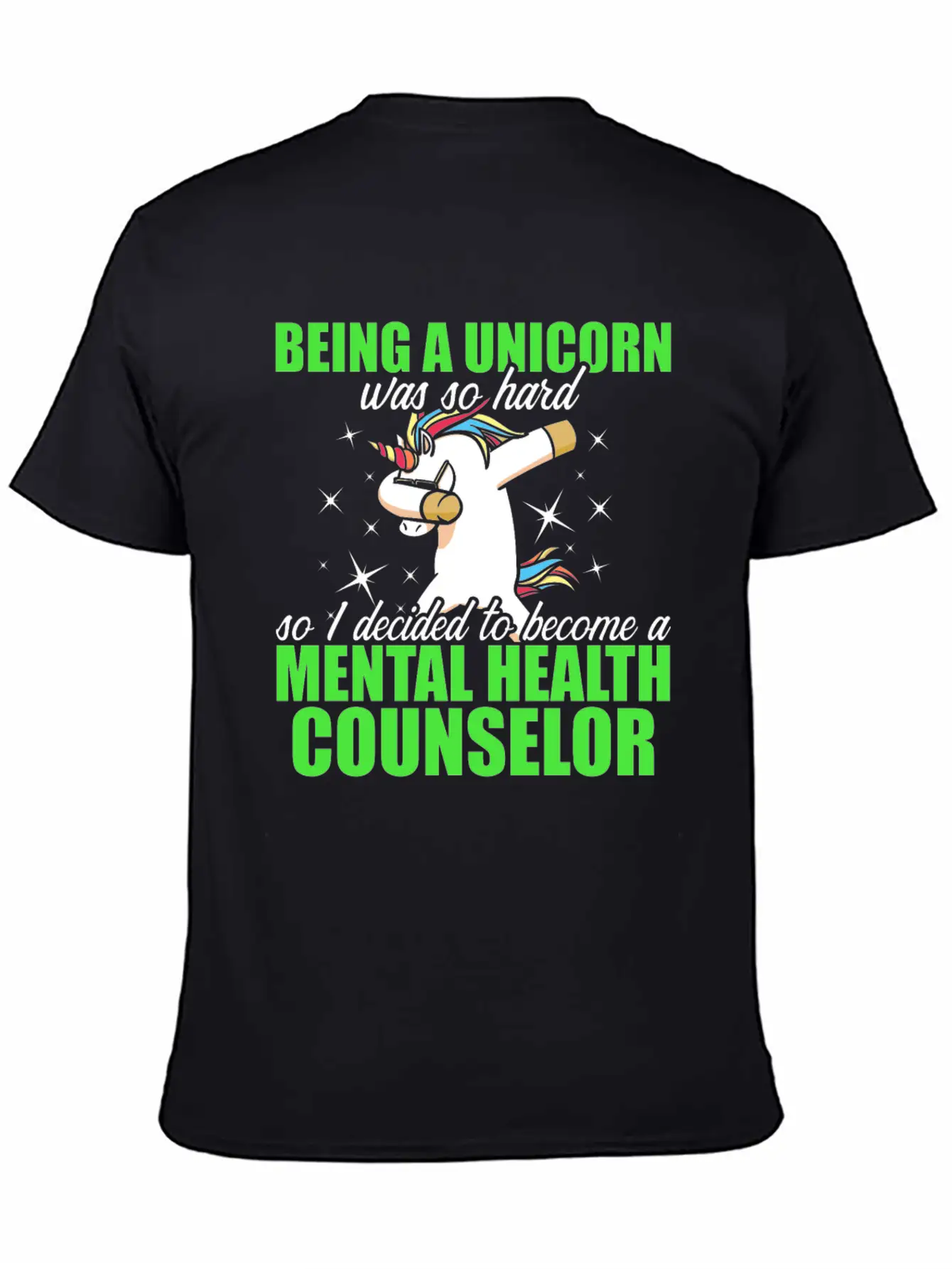 Mental Health Counselor Unicorn Licensed Stylish Everyday T-Shirt – Unisex Basic Cotton Tee