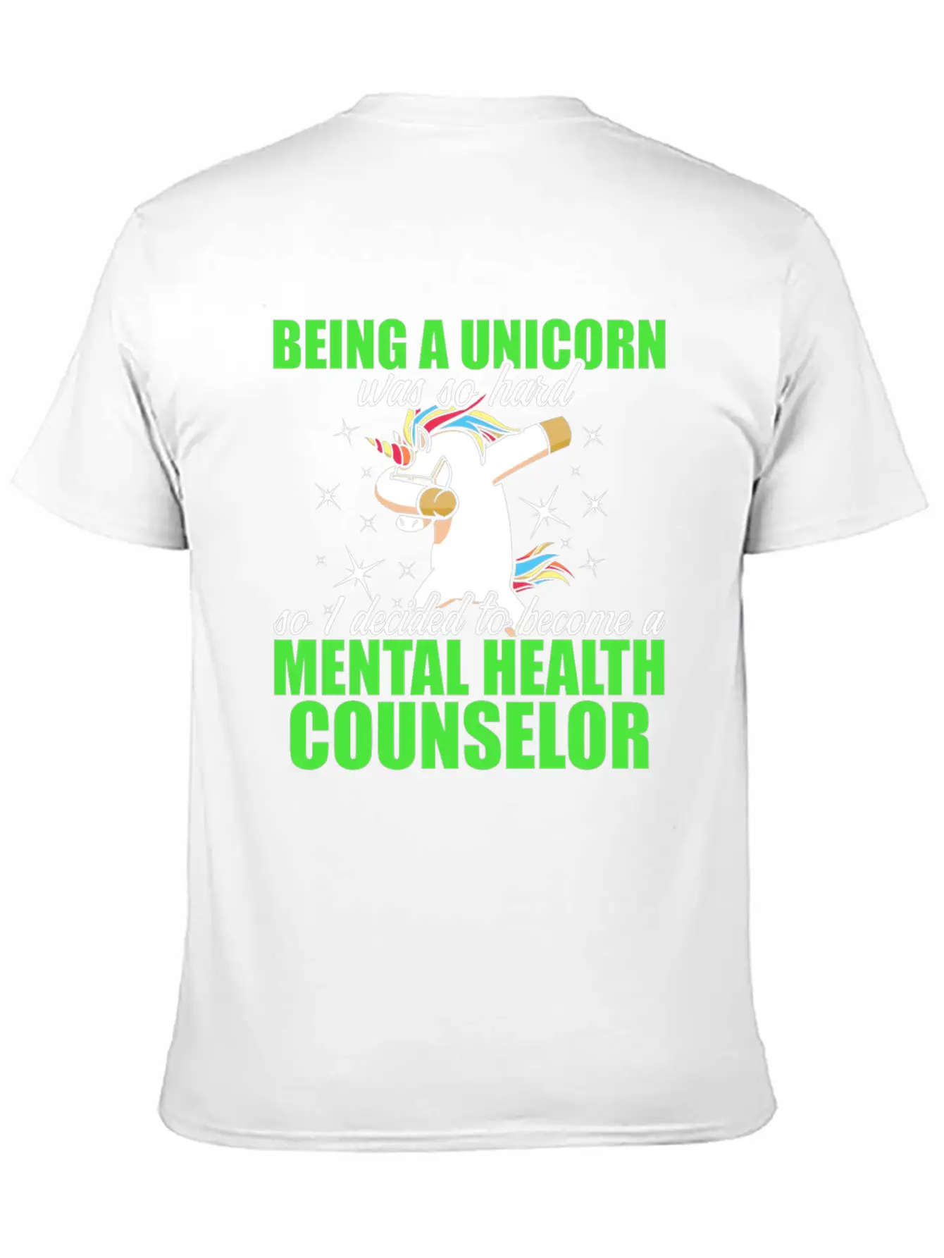 Mental Health Counselor Unicorn Licensed Stylish Everyday T-Shirt – Unisex Basic Cotton Tee