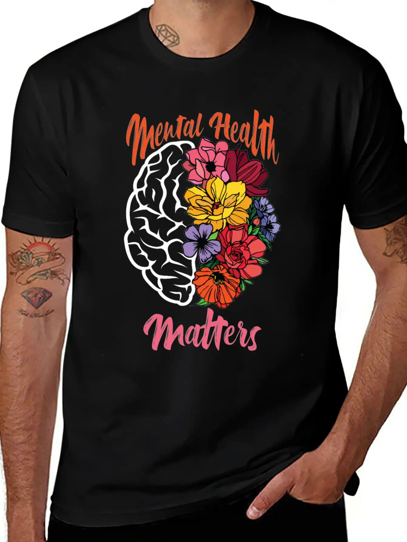 Mental Health Matters Mental Health Awareness Unisex Short Sleeve Soft Cotton T-Shirt – Casual Everyday Wear