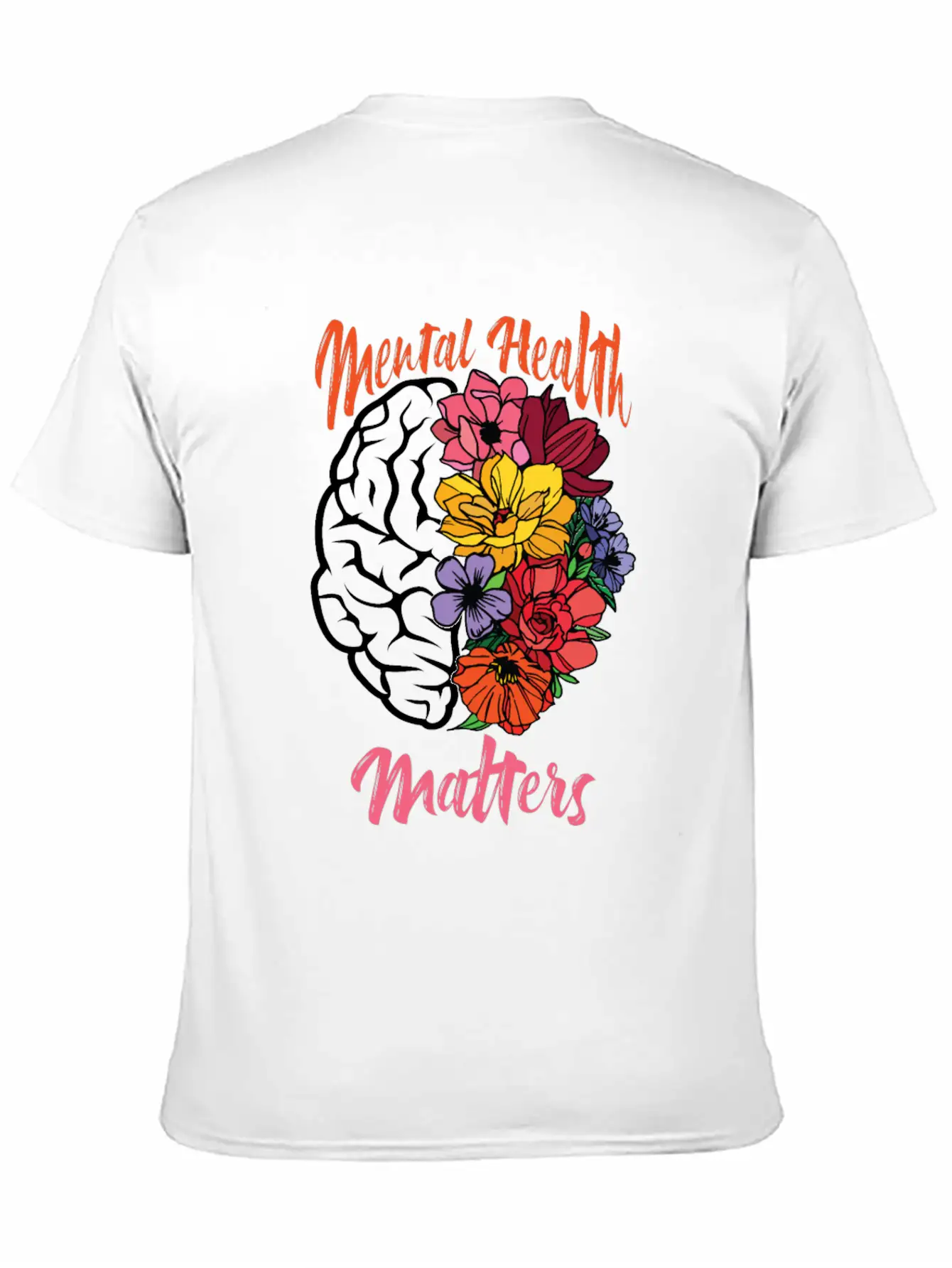 Mental Health Matters Mental Health Awareness Unisex Short Sleeve Soft Cotton T-Shirt – Casual Everyday Wear