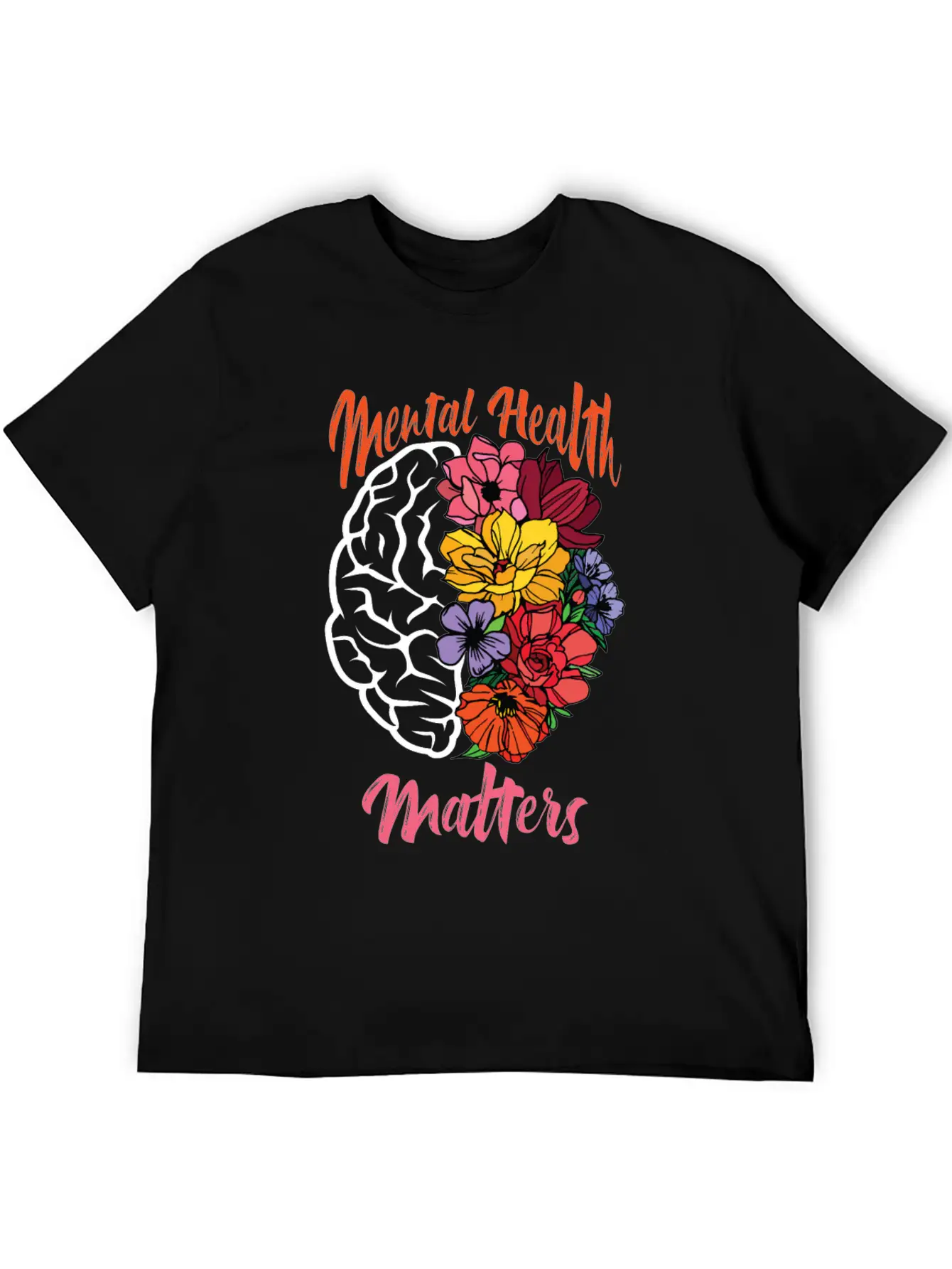Mental Health Matters Mental Health Awareness Unisex Short Sleeve Soft Cotton T-Shirt – Casual Everyday Wear