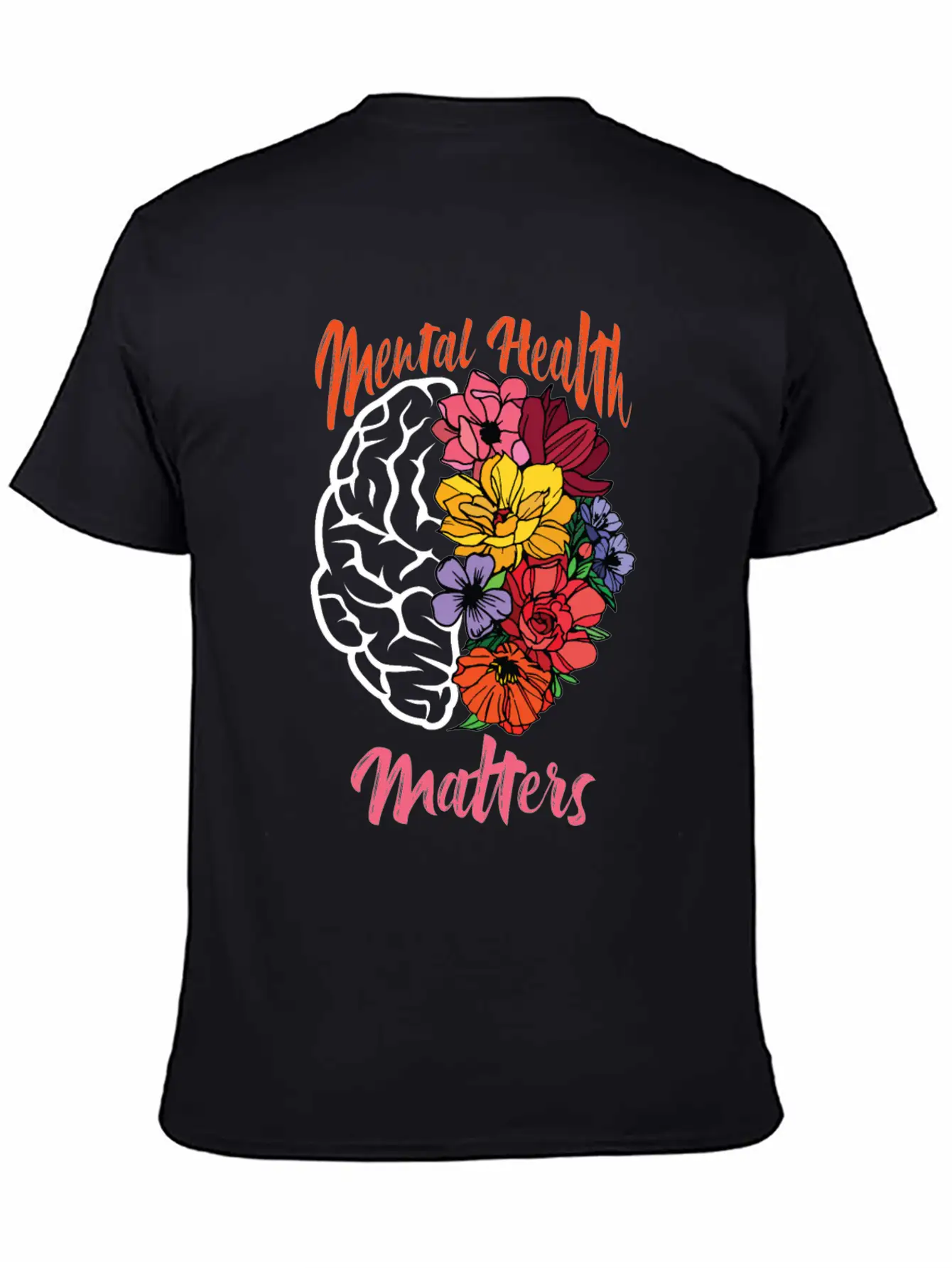 Mental Health Matters Mental Health Awareness Unisex Short Sleeve Soft Cotton T-Shirt – Casual Everyday Wear