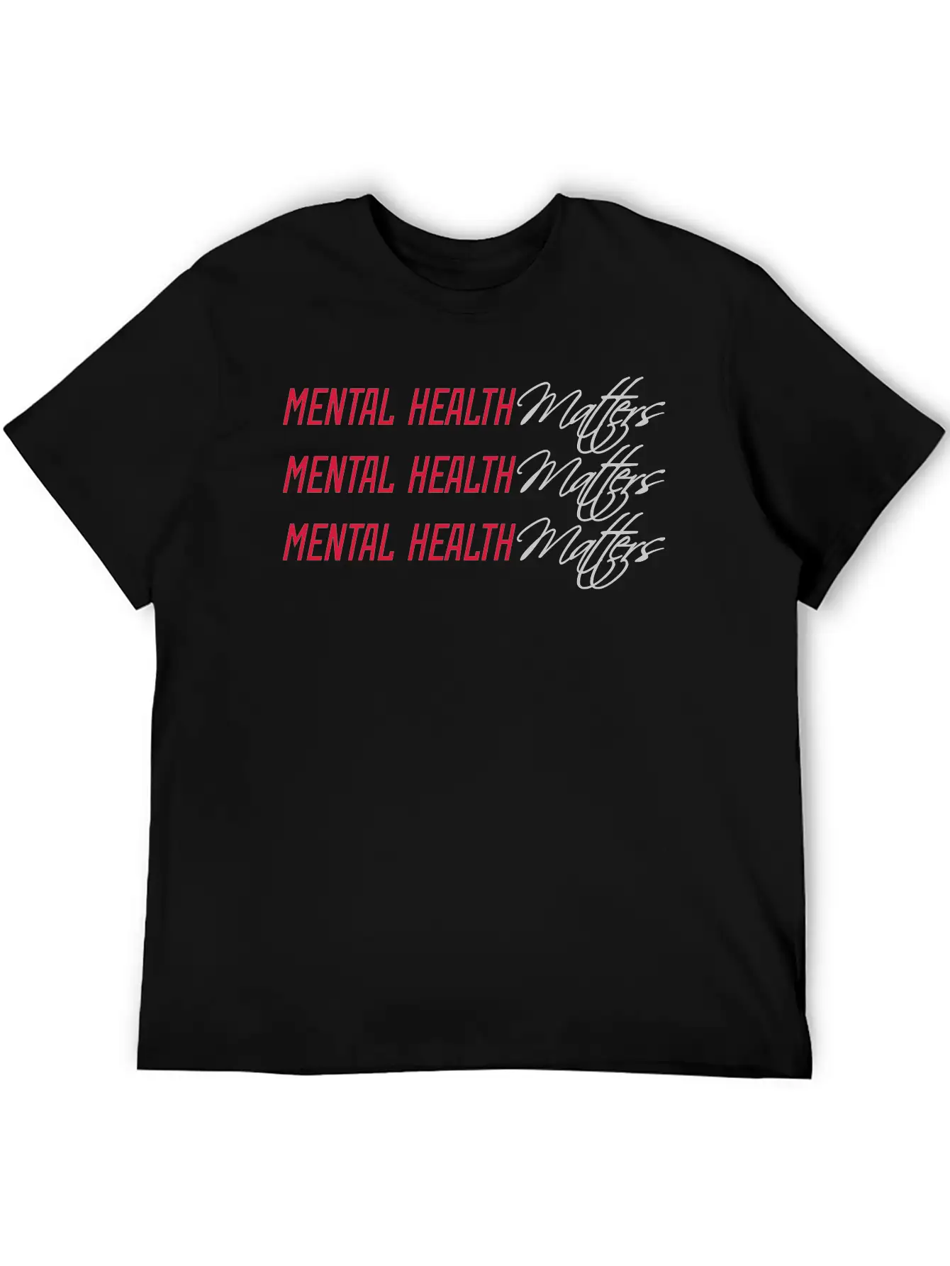 Mental Health Matters Quote Essential Unisex Summer Tee – Soft Cotton Casual Fit