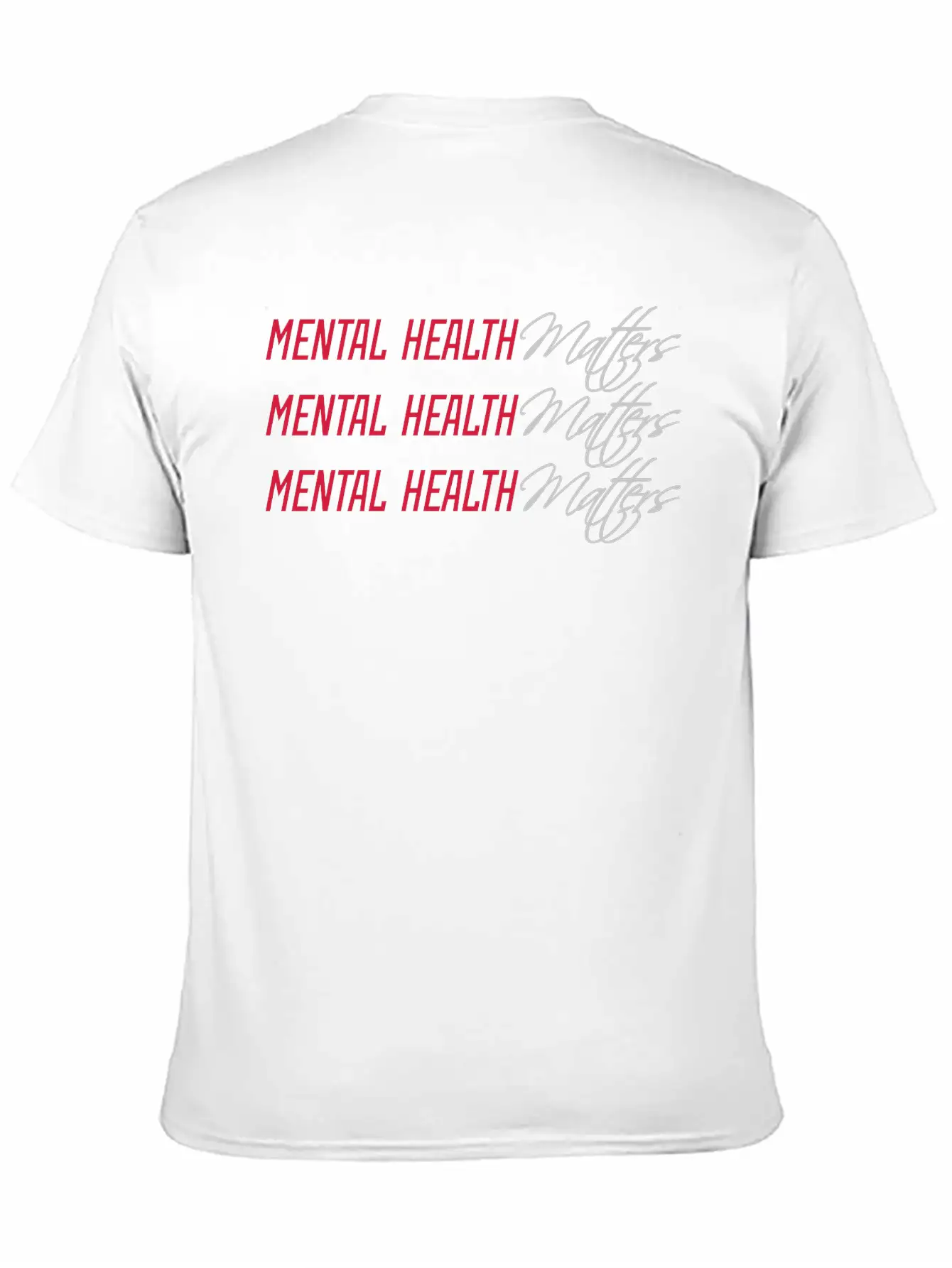 Mental Health Matters Quote Essential Unisex Summer Tee – Soft Cotton Casual Fit