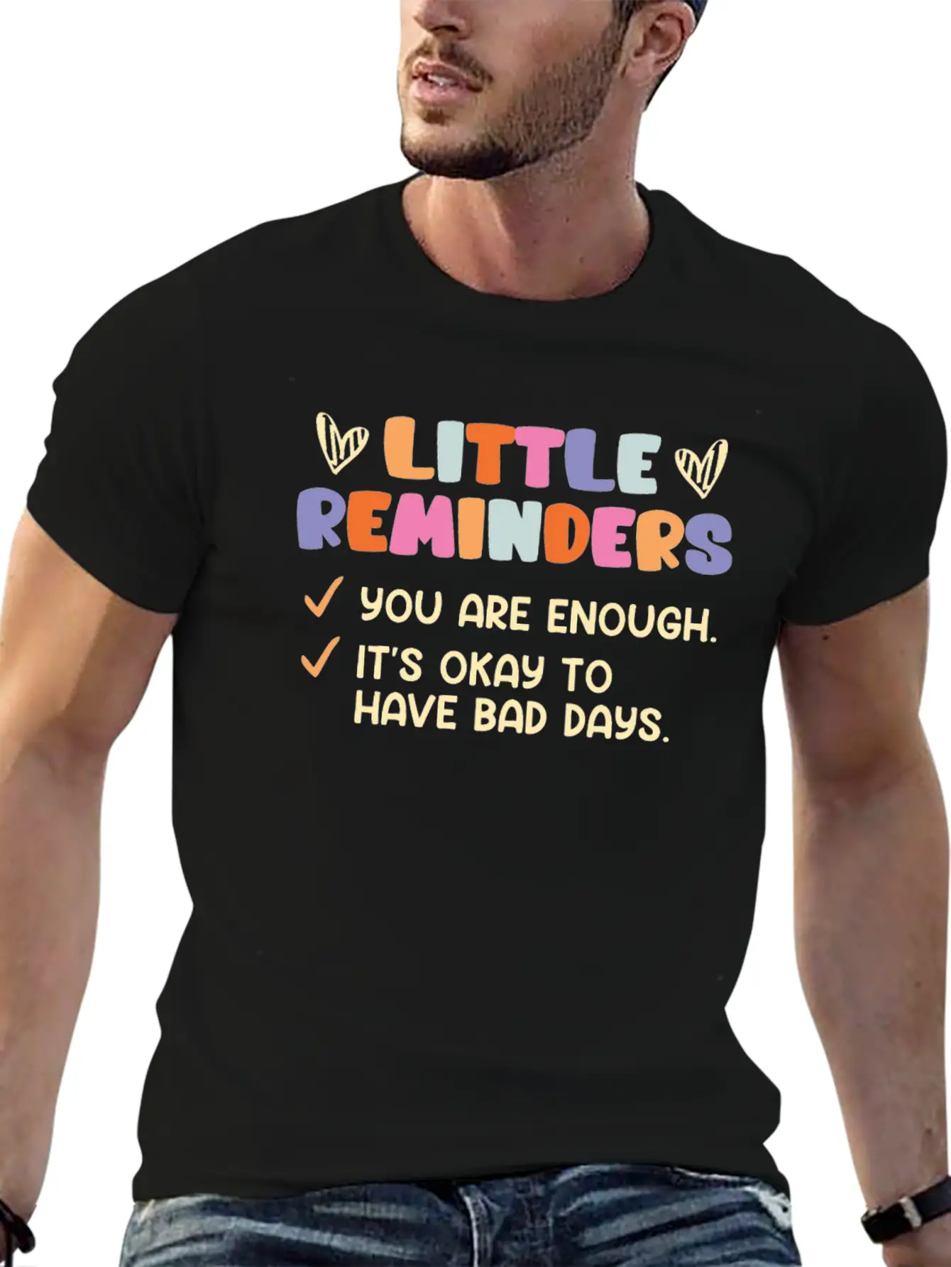 Mental Health Selfesteem Awareness Unisex Short Sleeve Soft Cotton T-Shirt – Casual Everyday Wear