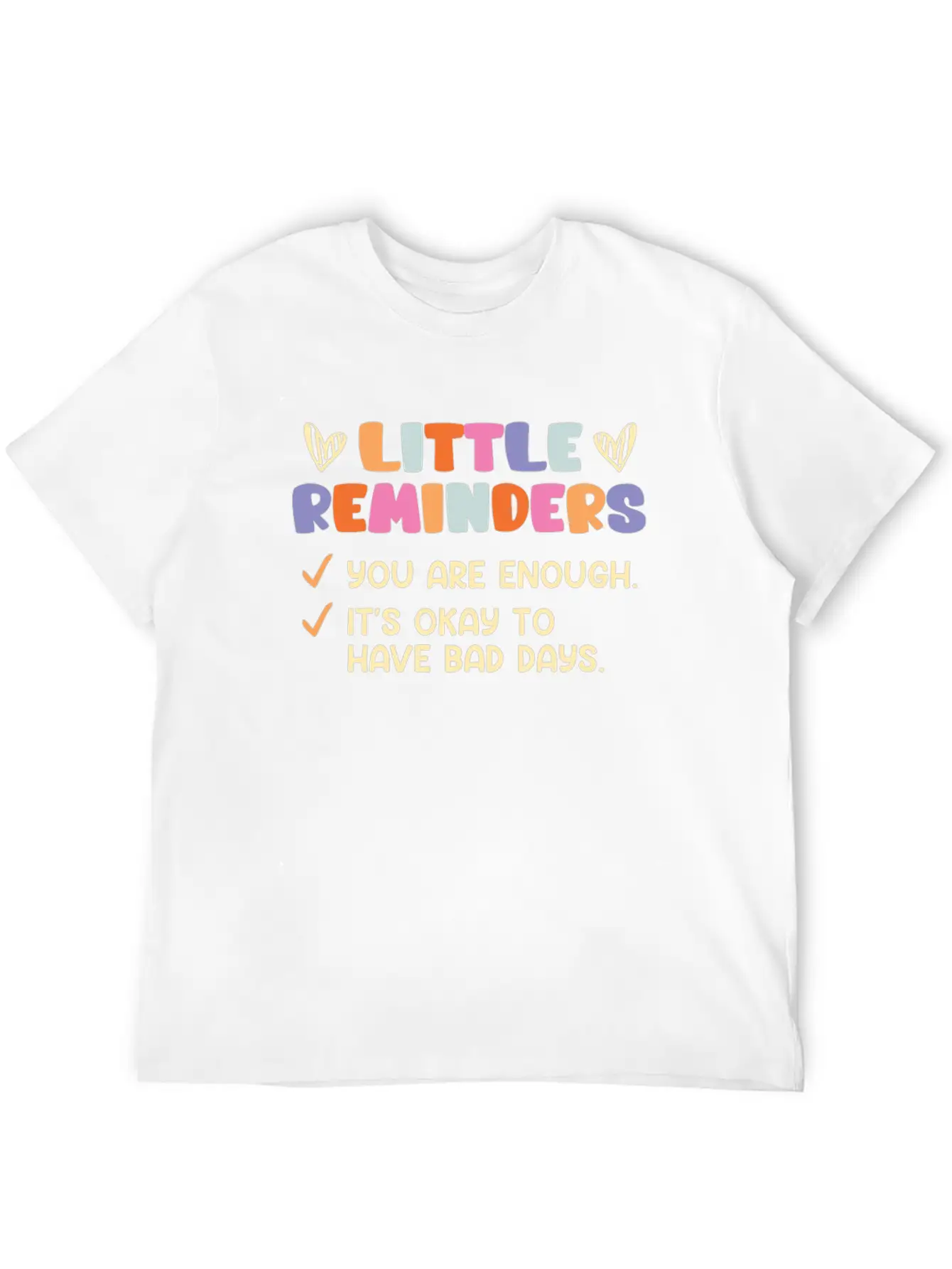 Mental Health Selfesteem Awareness Unisex Short Sleeve Soft Cotton T-Shirt – Casual Everyday Wear