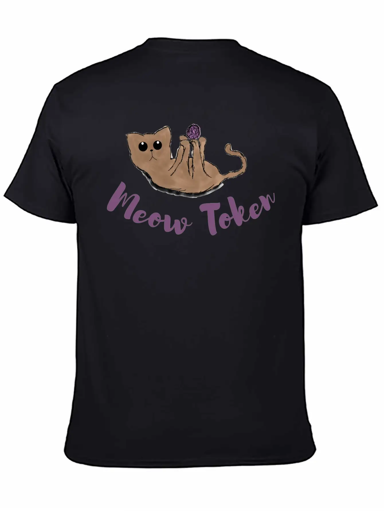 Meow Token, Cat Lovers Token Comfortable Minimalist Graphic Tee – Summer Style Essential