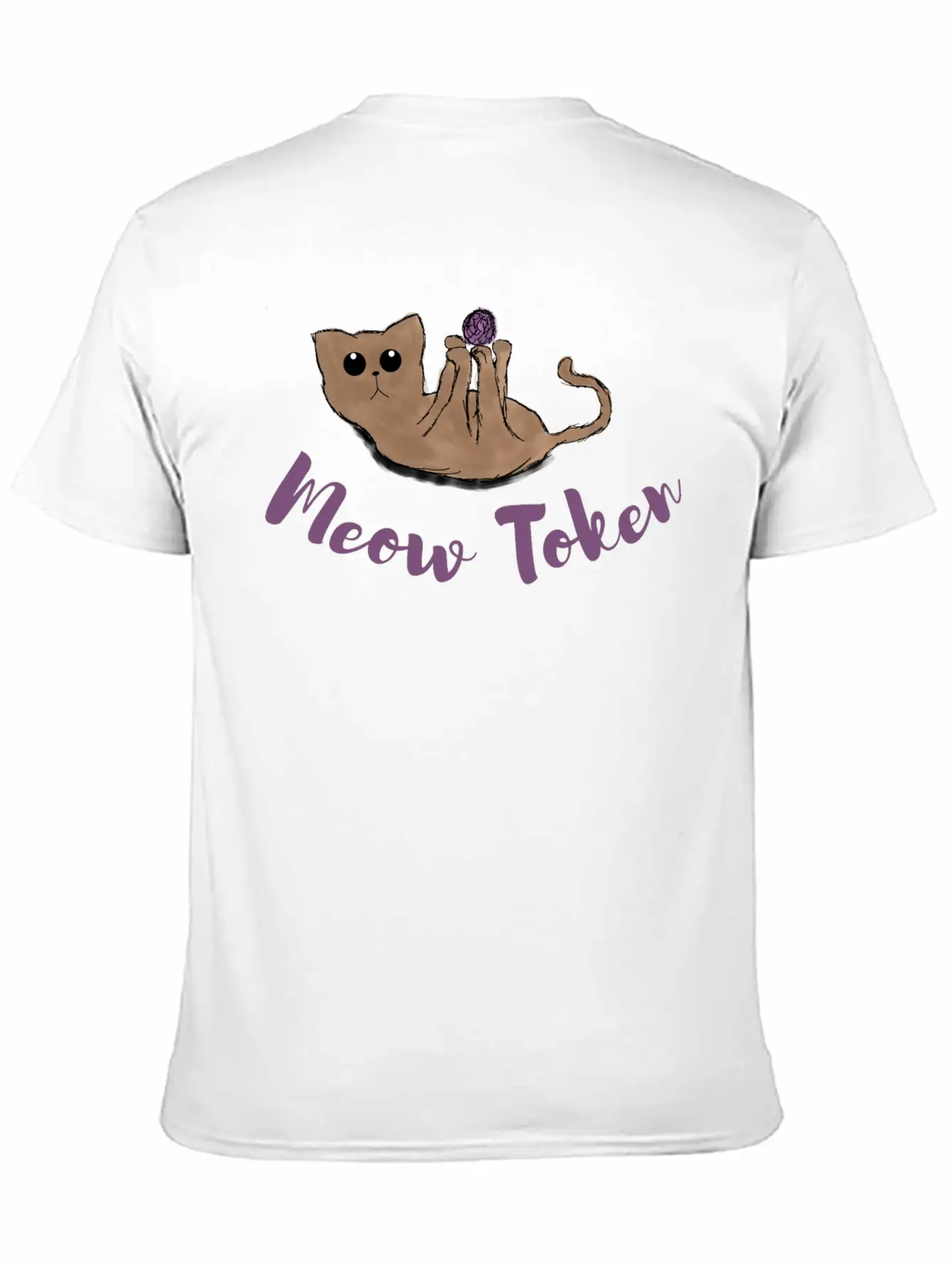 Meow Token, Cat Lovers Token Comfortable Minimalist Graphic Tee – Summer Style Essential