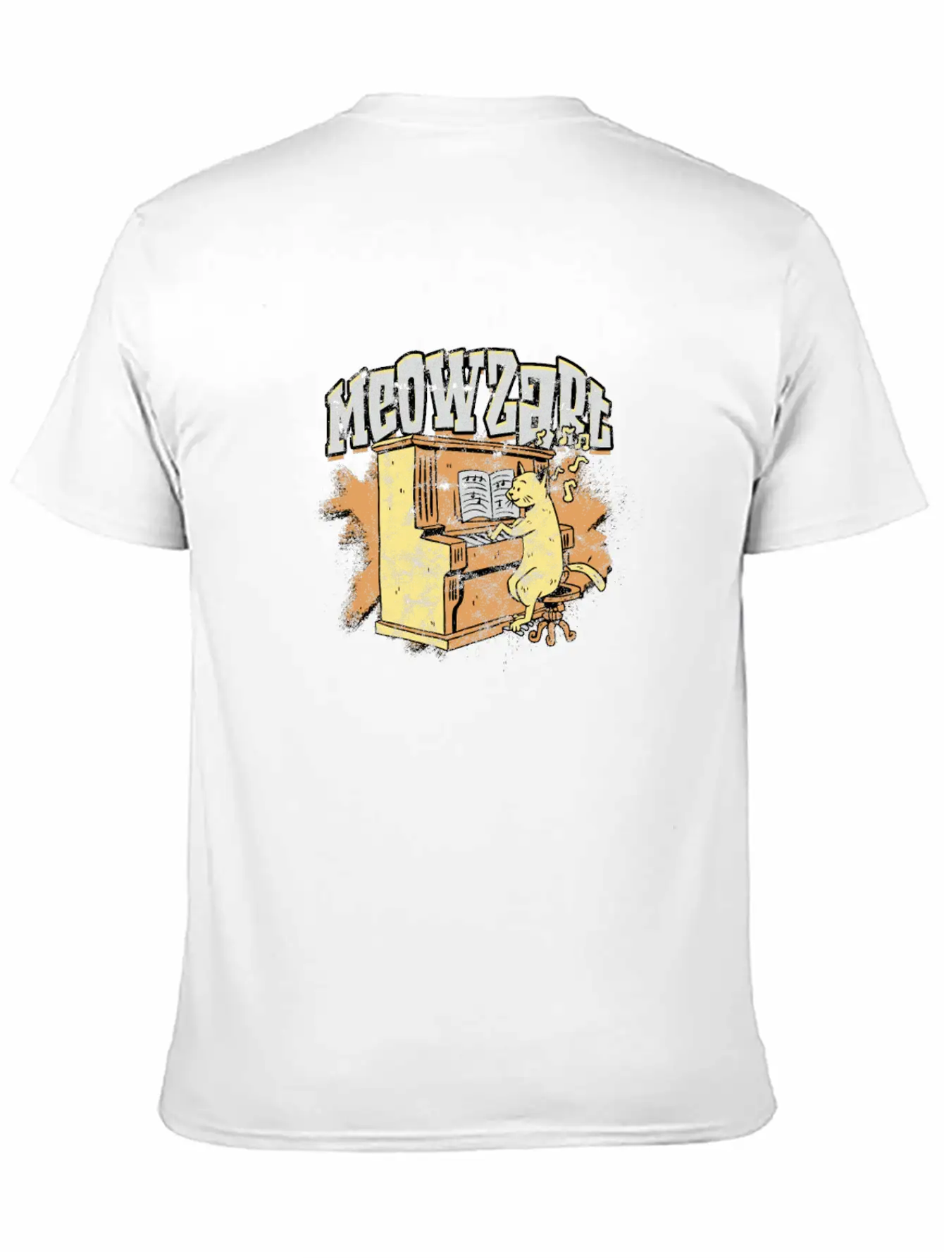 Meowzart - Cat Stylish Everyday T-Shirt – Unisex Basic Cotton Tee