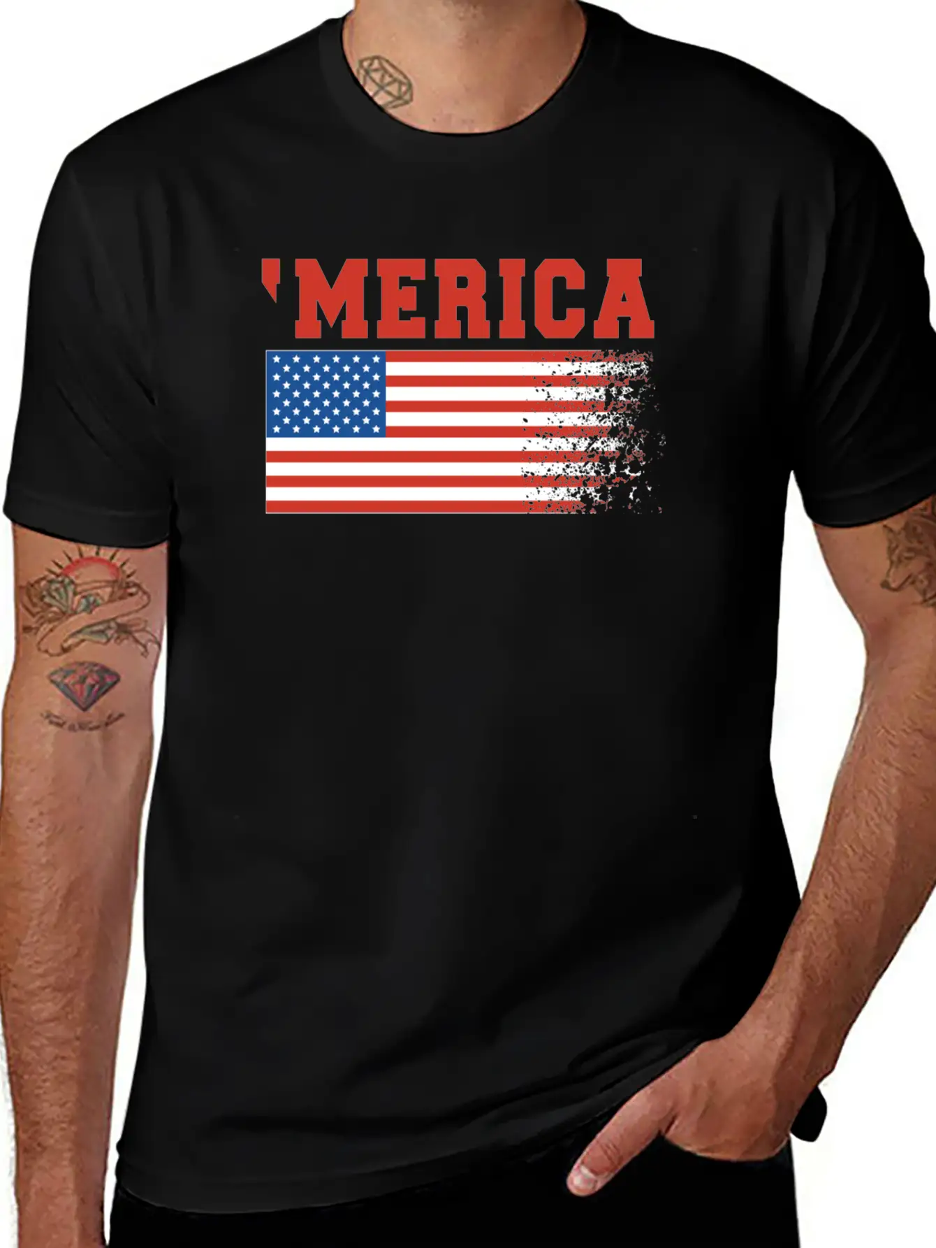 Merica Flag 4th Of July Timeless Short Sleeve Tee – Comfy And Minimalist Design