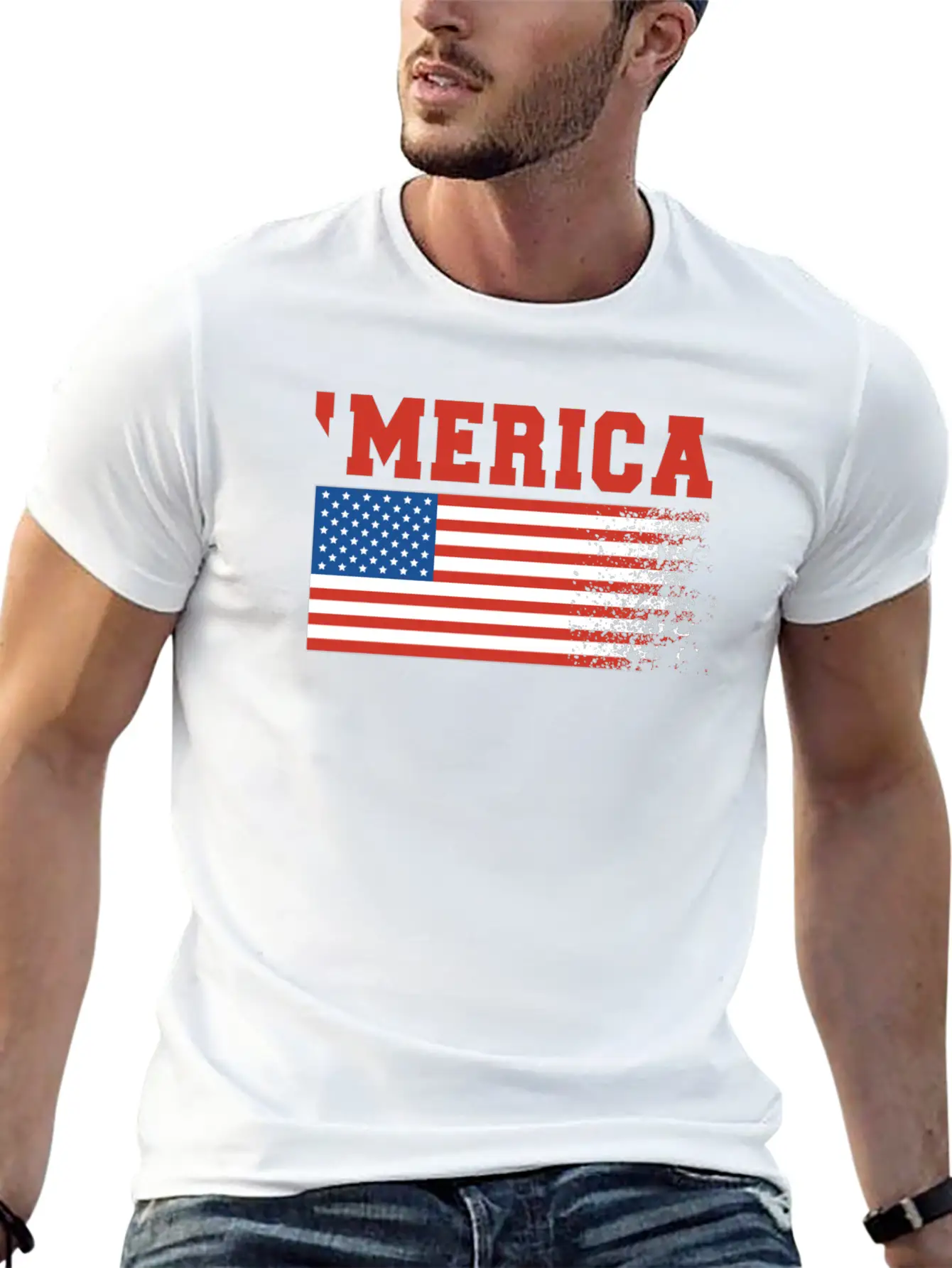 Merica Flag 4th Of July Timeless Short Sleeve Tee – Comfy And Minimalist Design