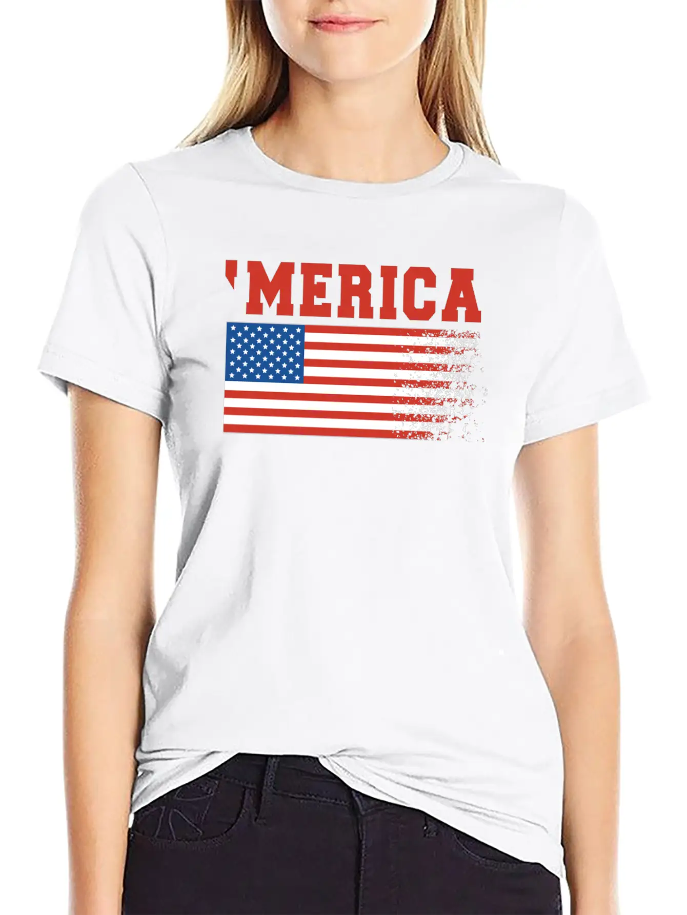 Merica Flag 4th Of July Timeless Short Sleeve Tee – Comfy And Minimalist Design