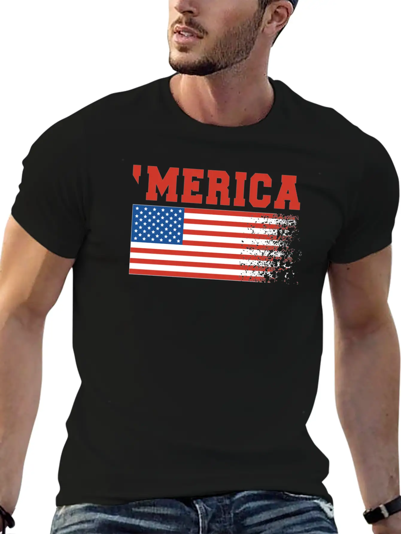 Merica Flag 4th Of July Timeless Short Sleeve Tee – Comfy And Minimalist Design