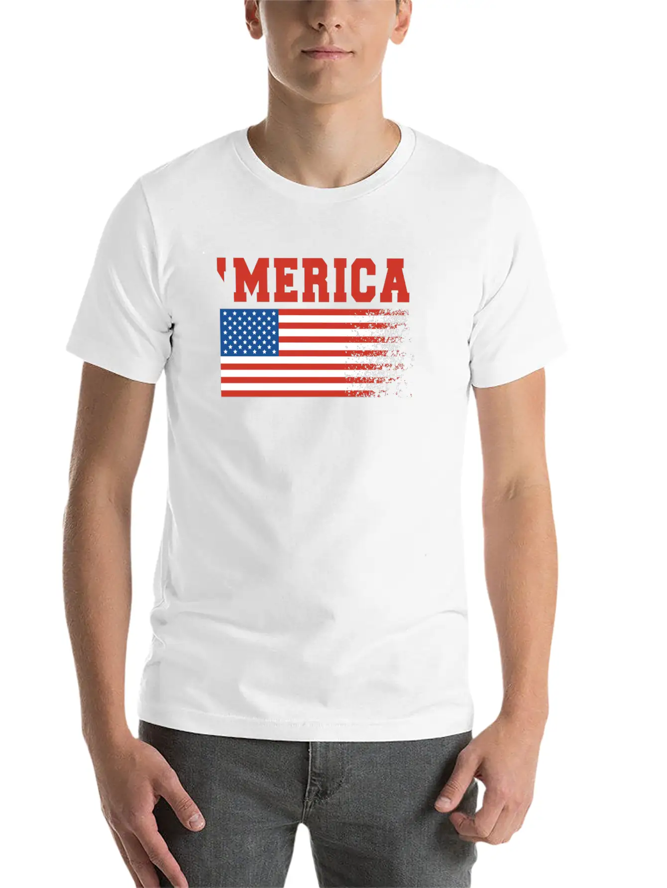 Merica Flag 4th Of July Timeless Short Sleeve Tee – Comfy And Minimalist Design