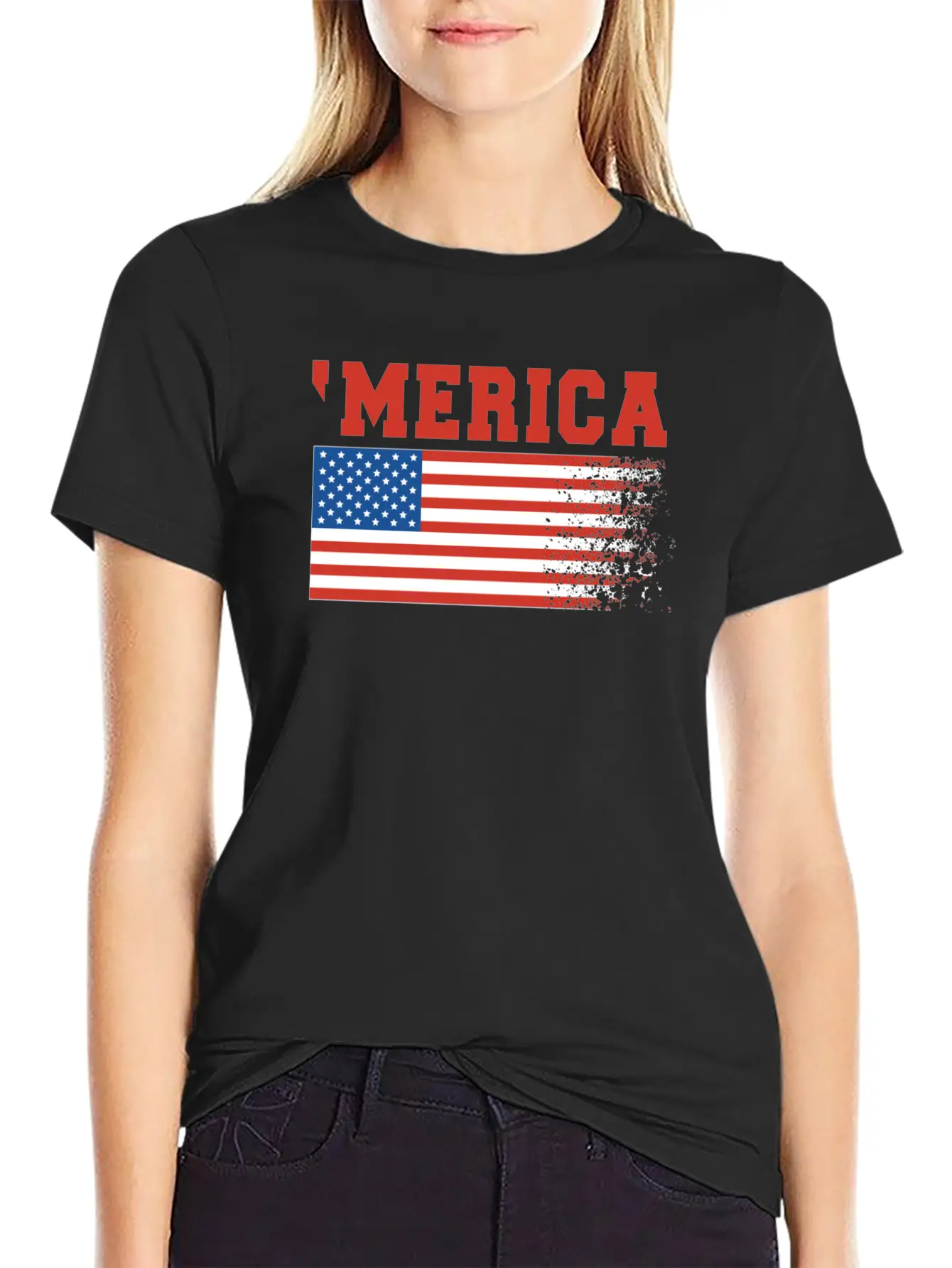 Merica Flag 4th Of July Timeless Short Sleeve Tee – Comfy And Minimalist Design
