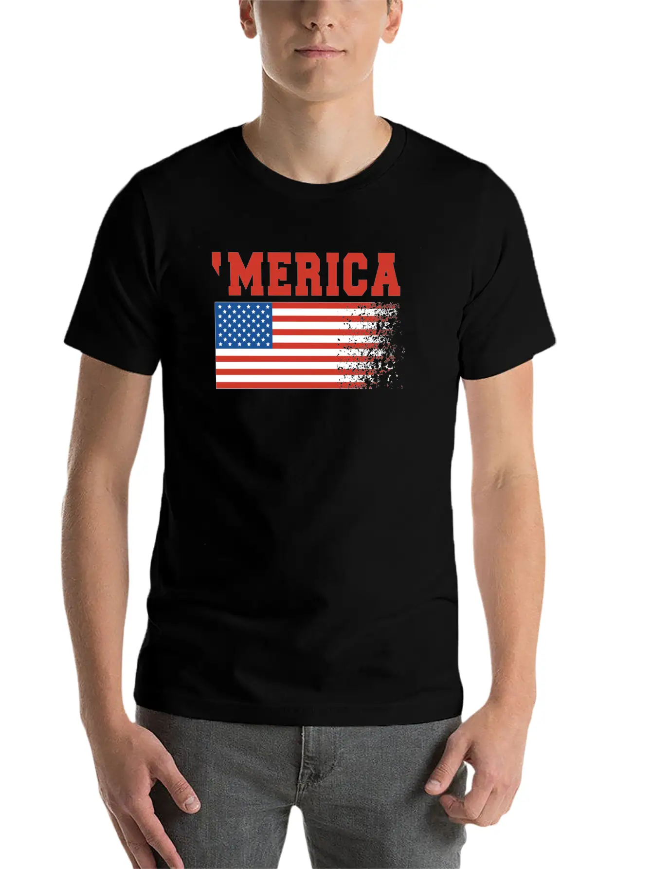 Merica Flag 4th Of July Timeless Short Sleeve Tee – Comfy And Minimalist Design