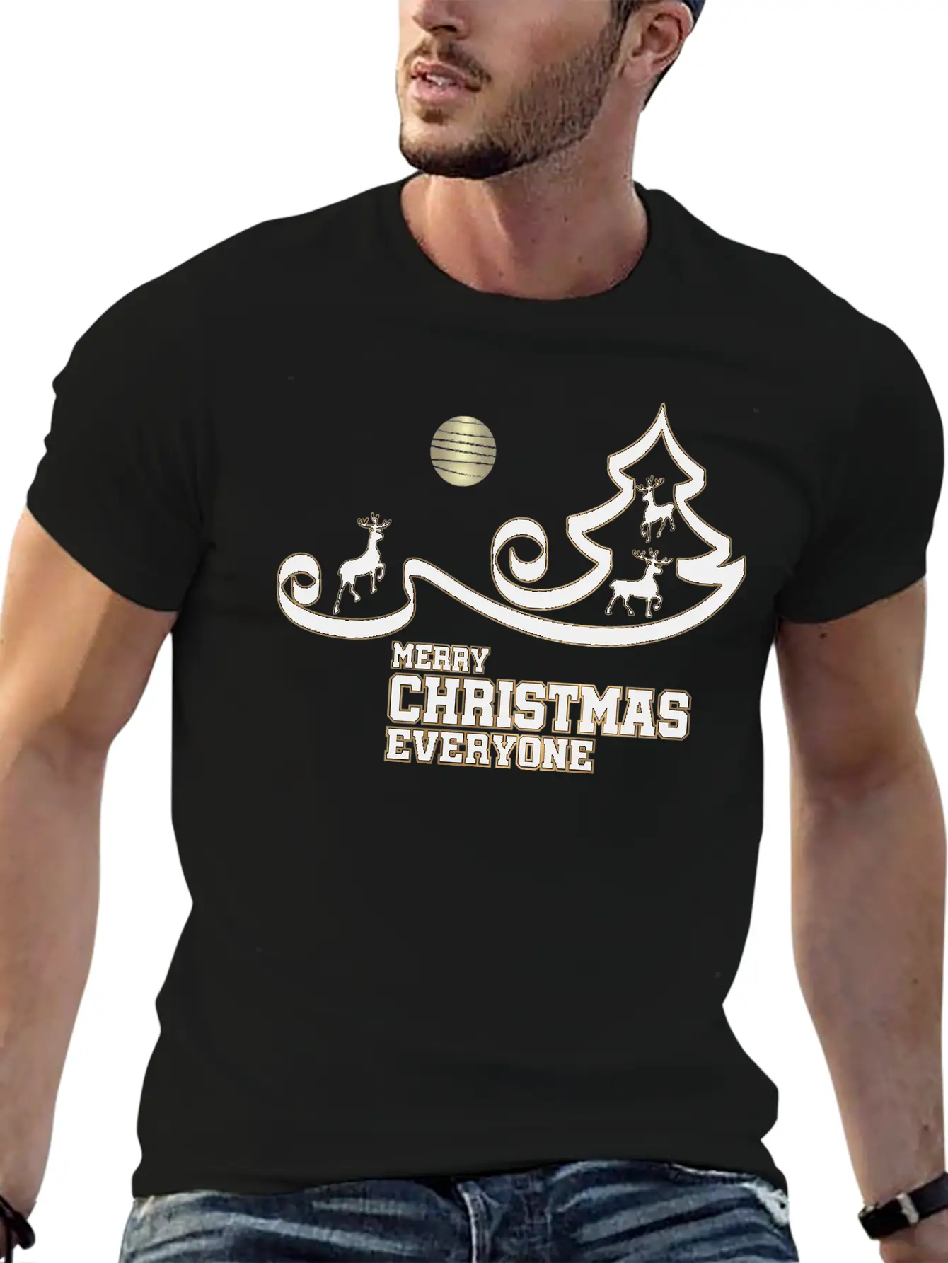 Merry Christmas Everyone Stylish Everyday T-Shirt – Unisex Basic Cotton Tee