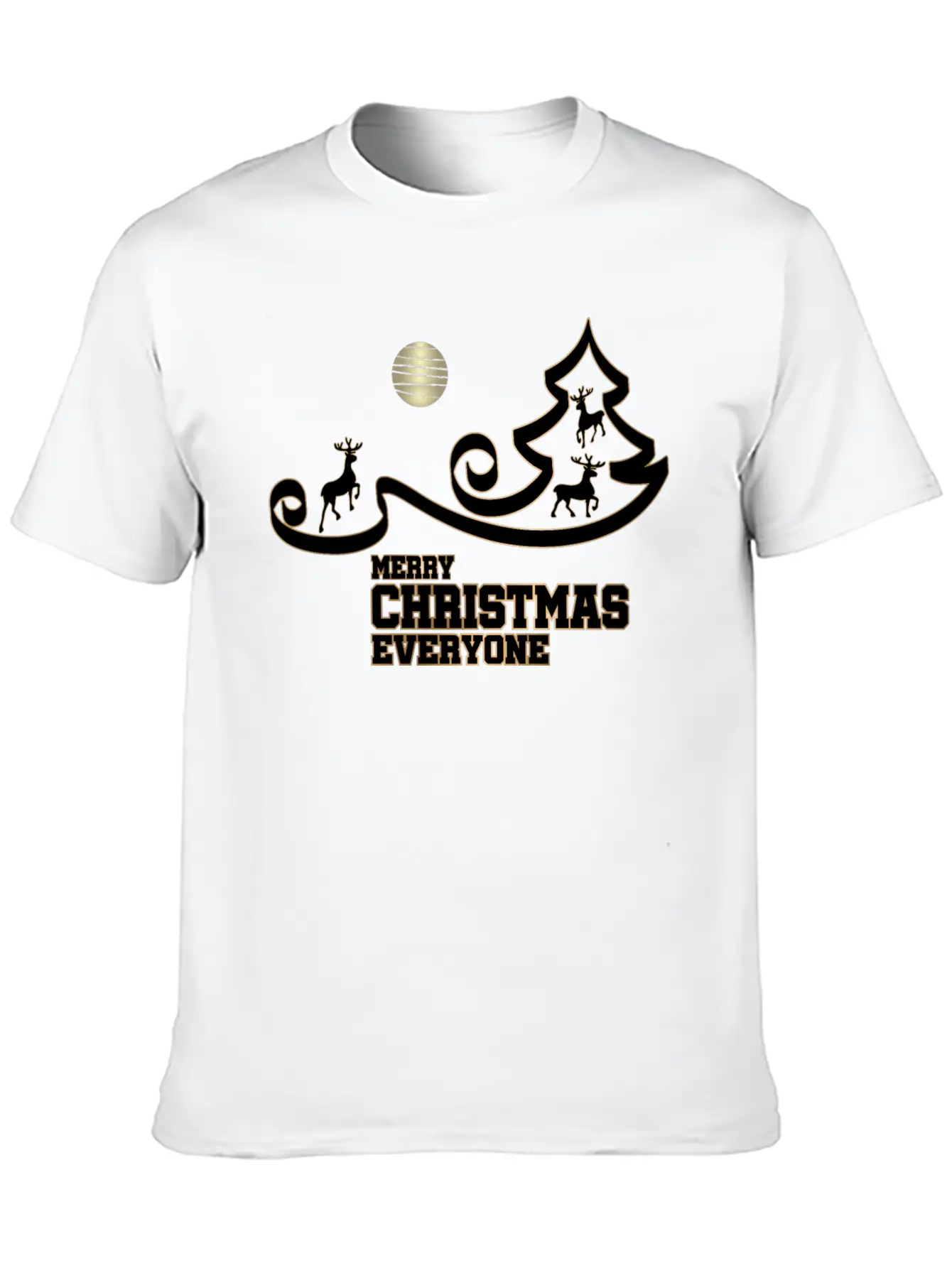 Merry Christmas Everyone Stylish Everyday T-Shirt – Unisex Basic Cotton Tee