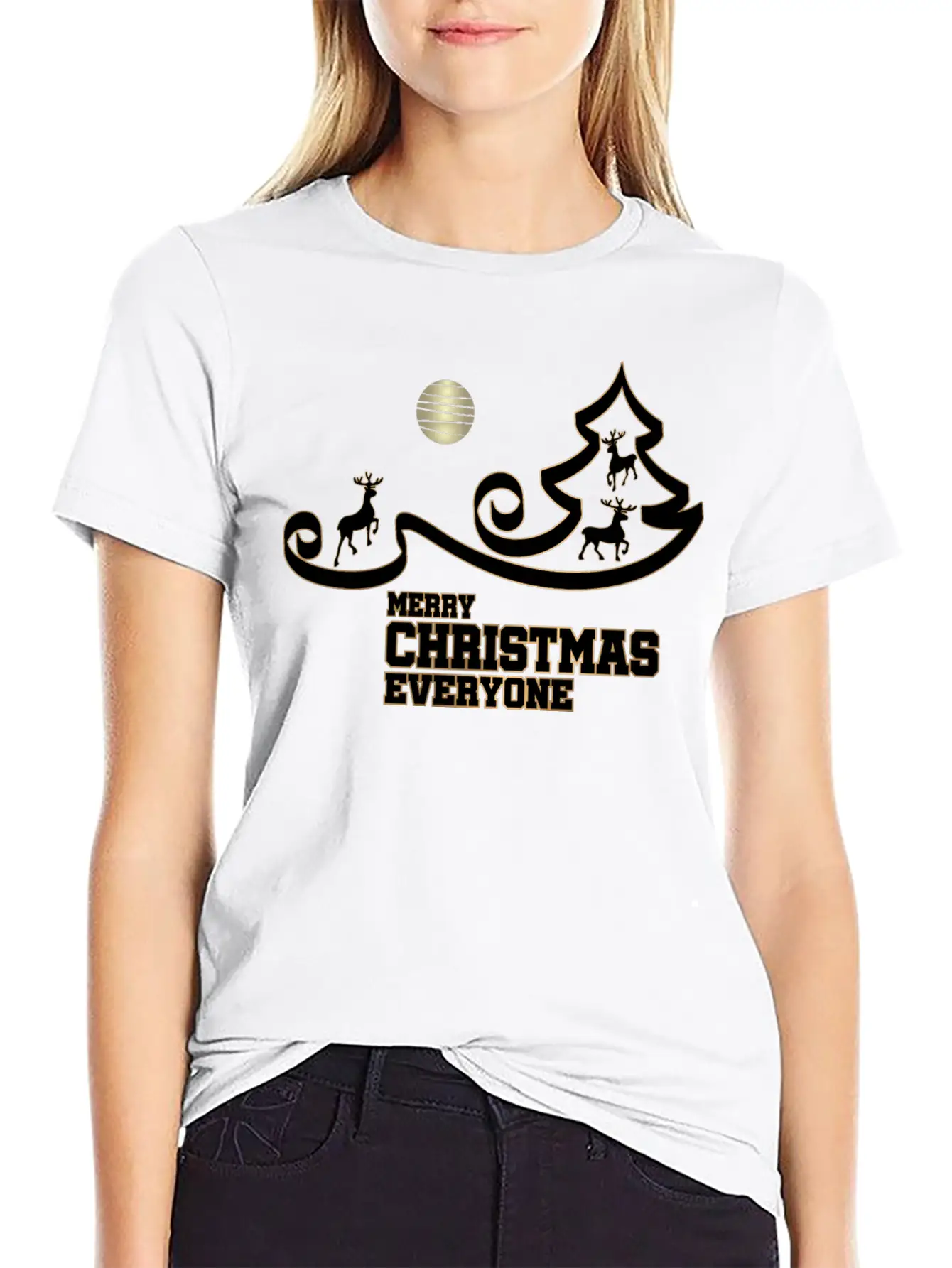 Merry Christmas Everyone Stylish Everyday T-Shirt – Unisex Basic Cotton Tee