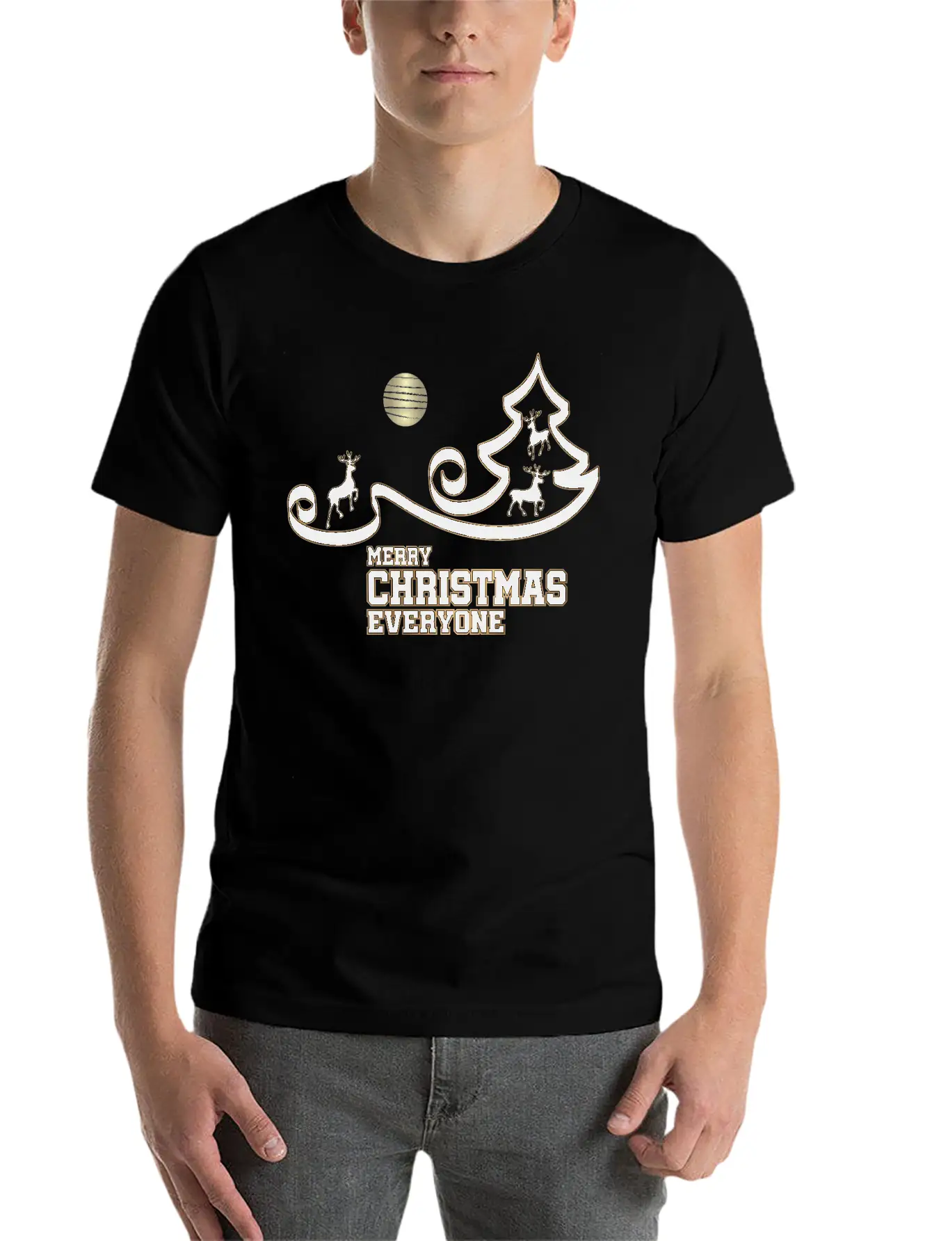 Merry Christmas Everyone Stylish Everyday T-Shirt – Unisex Basic Cotton Tee