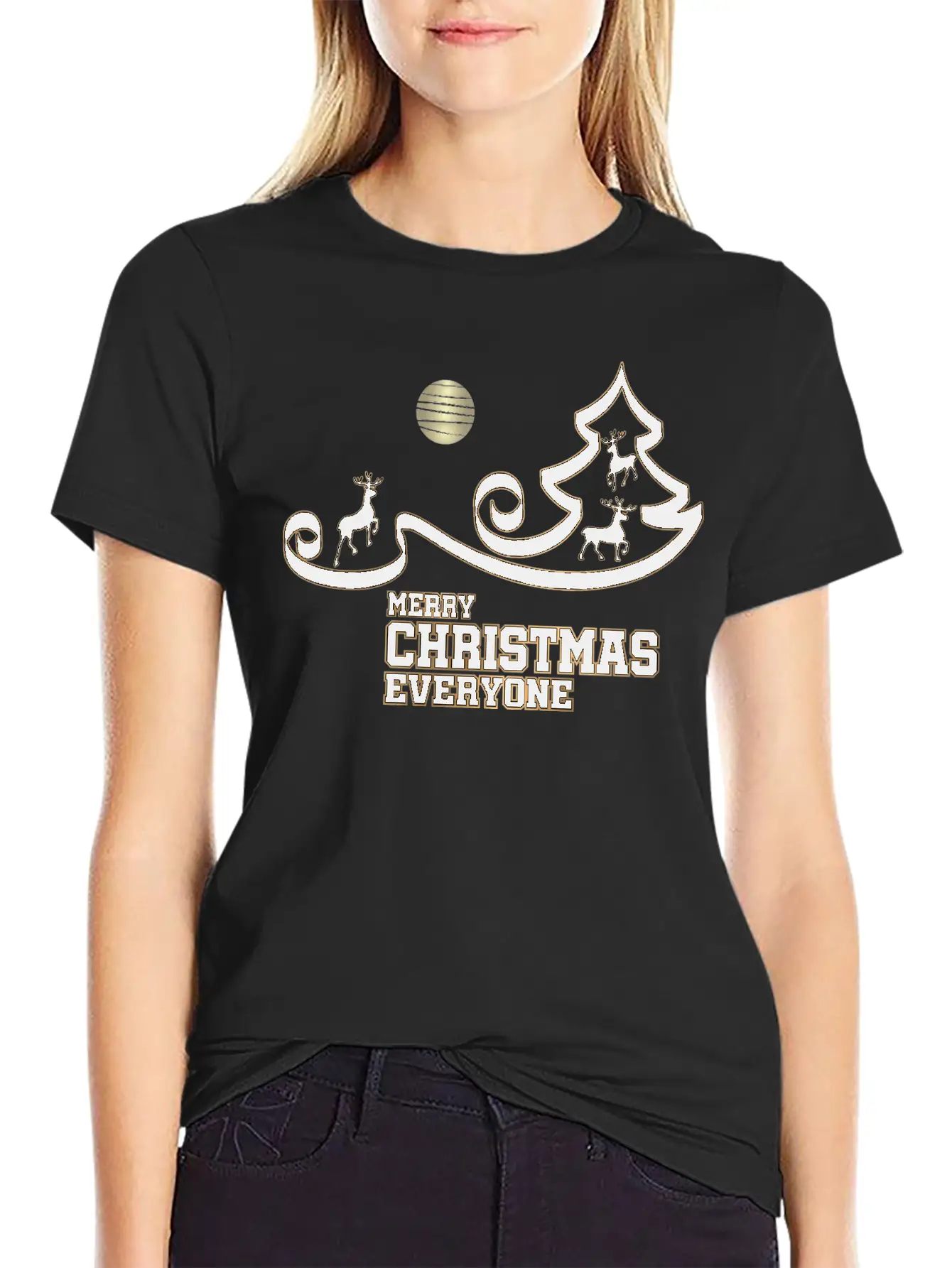 Merry Christmas Everyone Stylish Everyday T-Shirt – Unisex Basic Cotton Tee