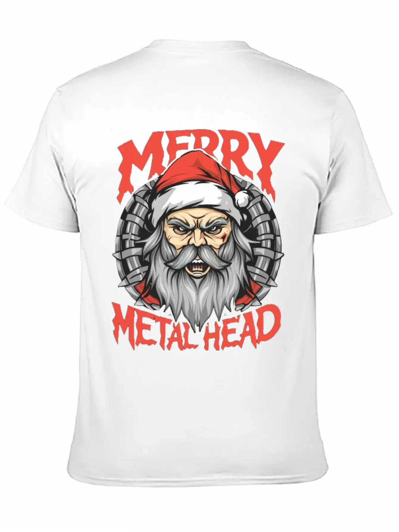 Merry Christmas Metalheads Stylish Everyday T-Shirt – Unisex Basic Cotton Tee