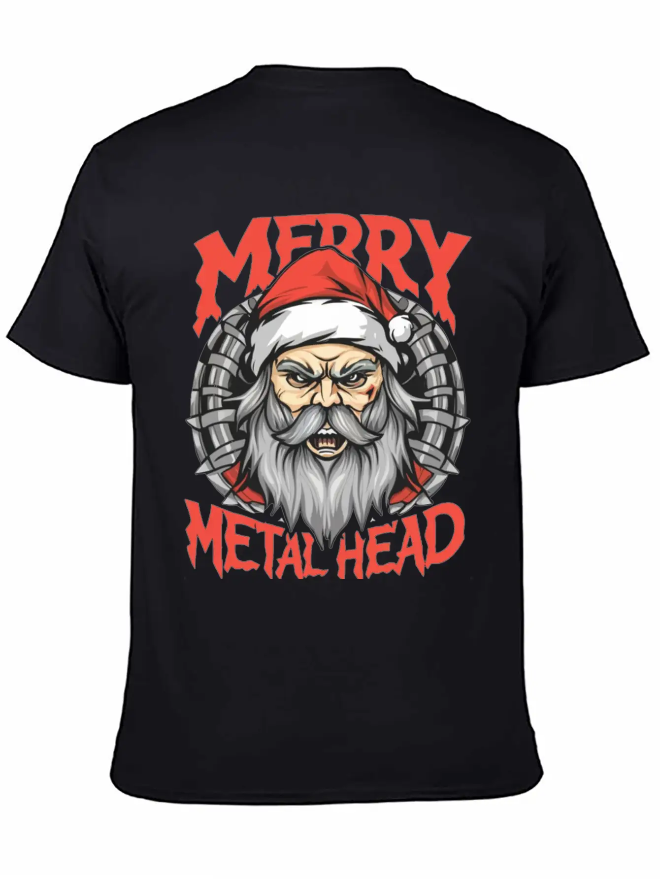 Merry Christmas Metalheads Stylish Everyday T-Shirt – Unisex Basic Cotton Tee