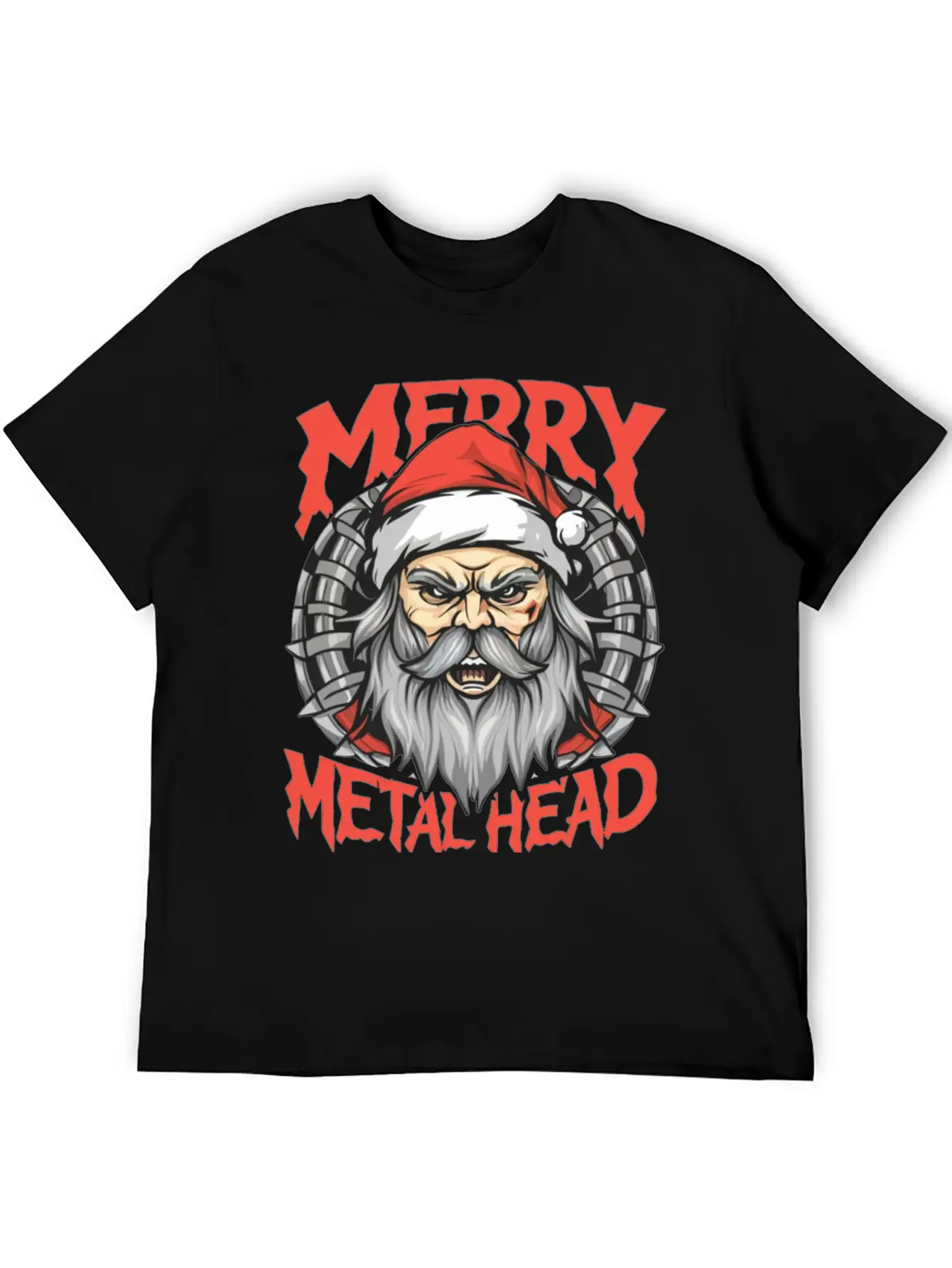 Merry Christmas Metalheads Stylish Everyday T-Shirt – Unisex Basic Cotton Tee