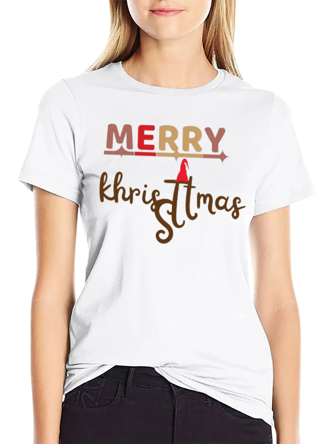 Merry Chritmas Day Unisex Short Sleeve Soft Cotton T-Shirt – Casual Everyday Wear