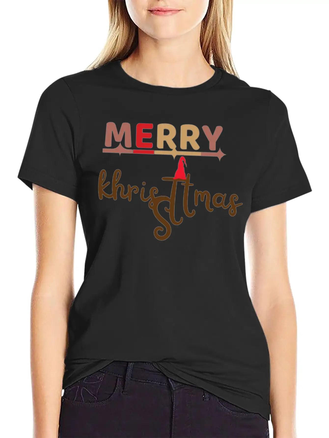Merry Chritmas Day Unisex Short Sleeve Soft Cotton T-Shirt – Casual Everyday Wear